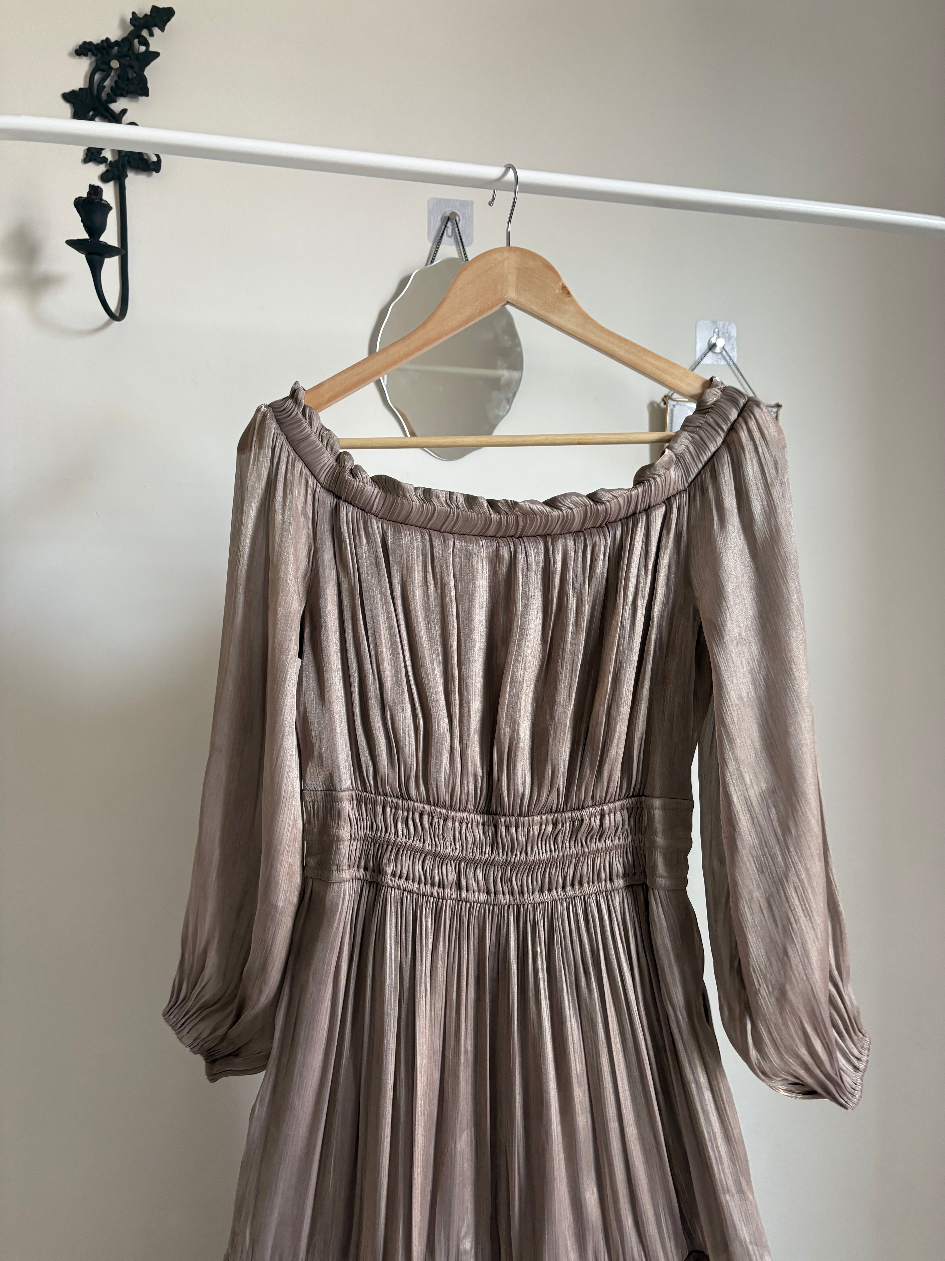 Anthropologie The Somerset Off-Shoulder Maxi Dress S/M