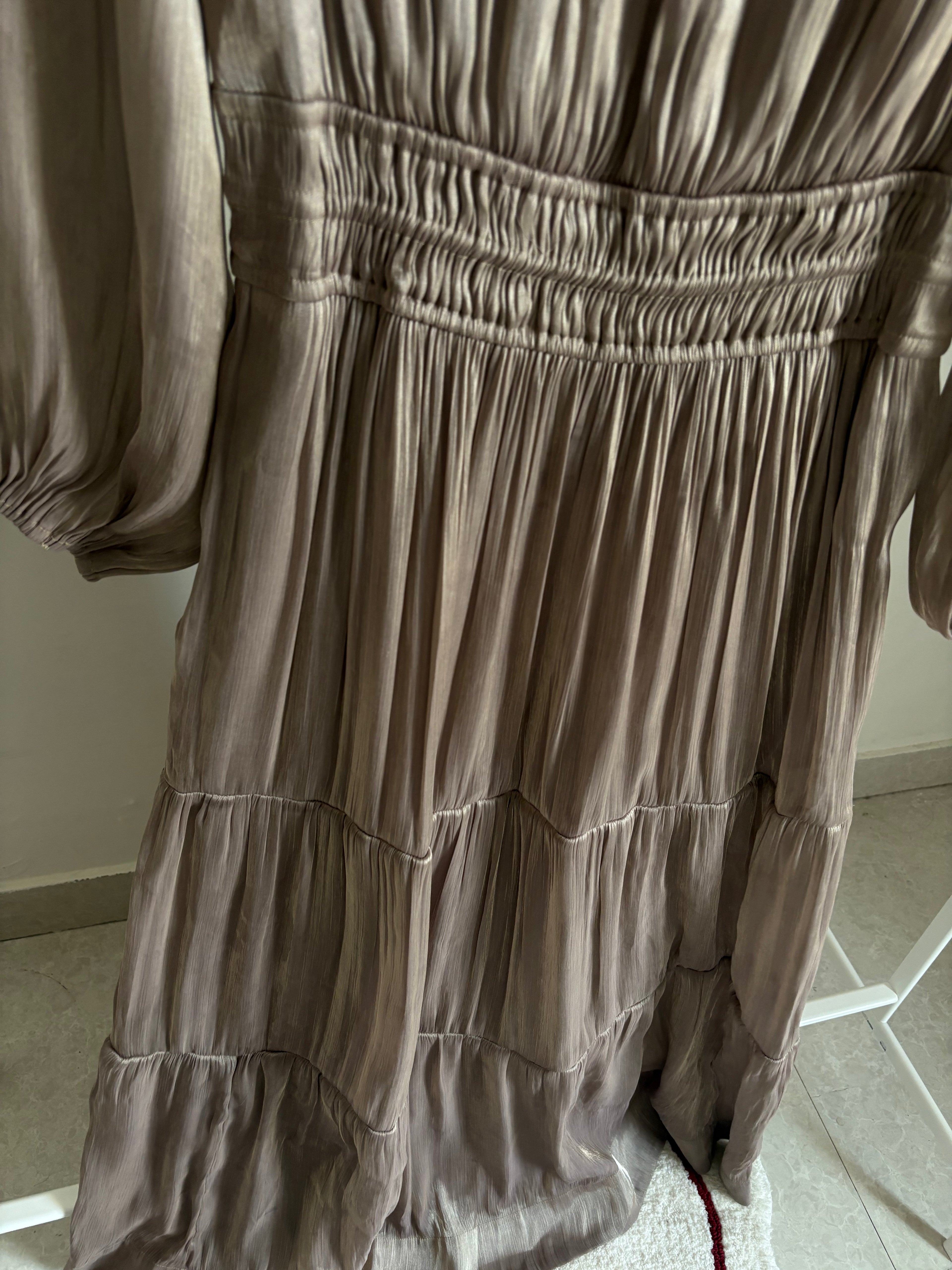 Anthropologie The Somerset Off-Shoulder Maxi Dress S/M