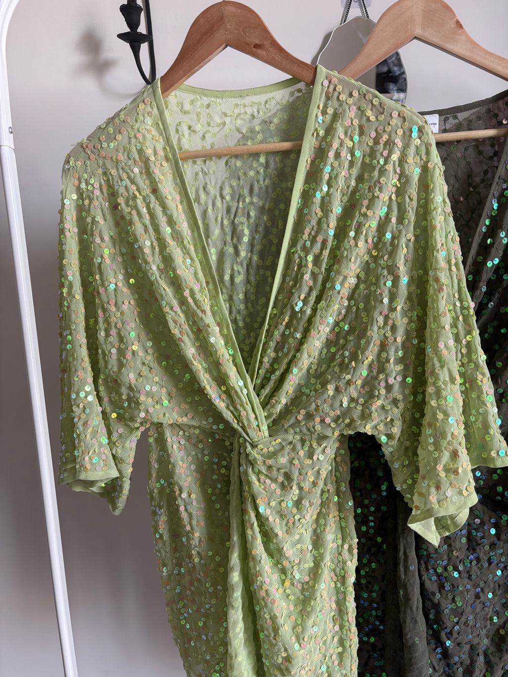 ASOS Design Sequin knot mini dress