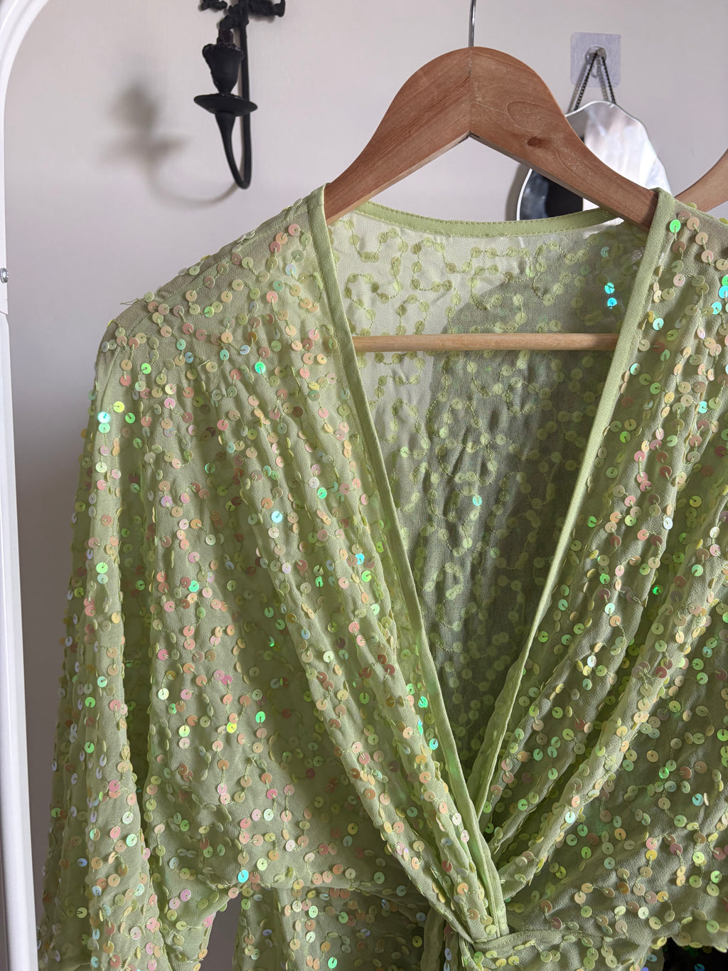 ASOS Design Sequin knot mini dress