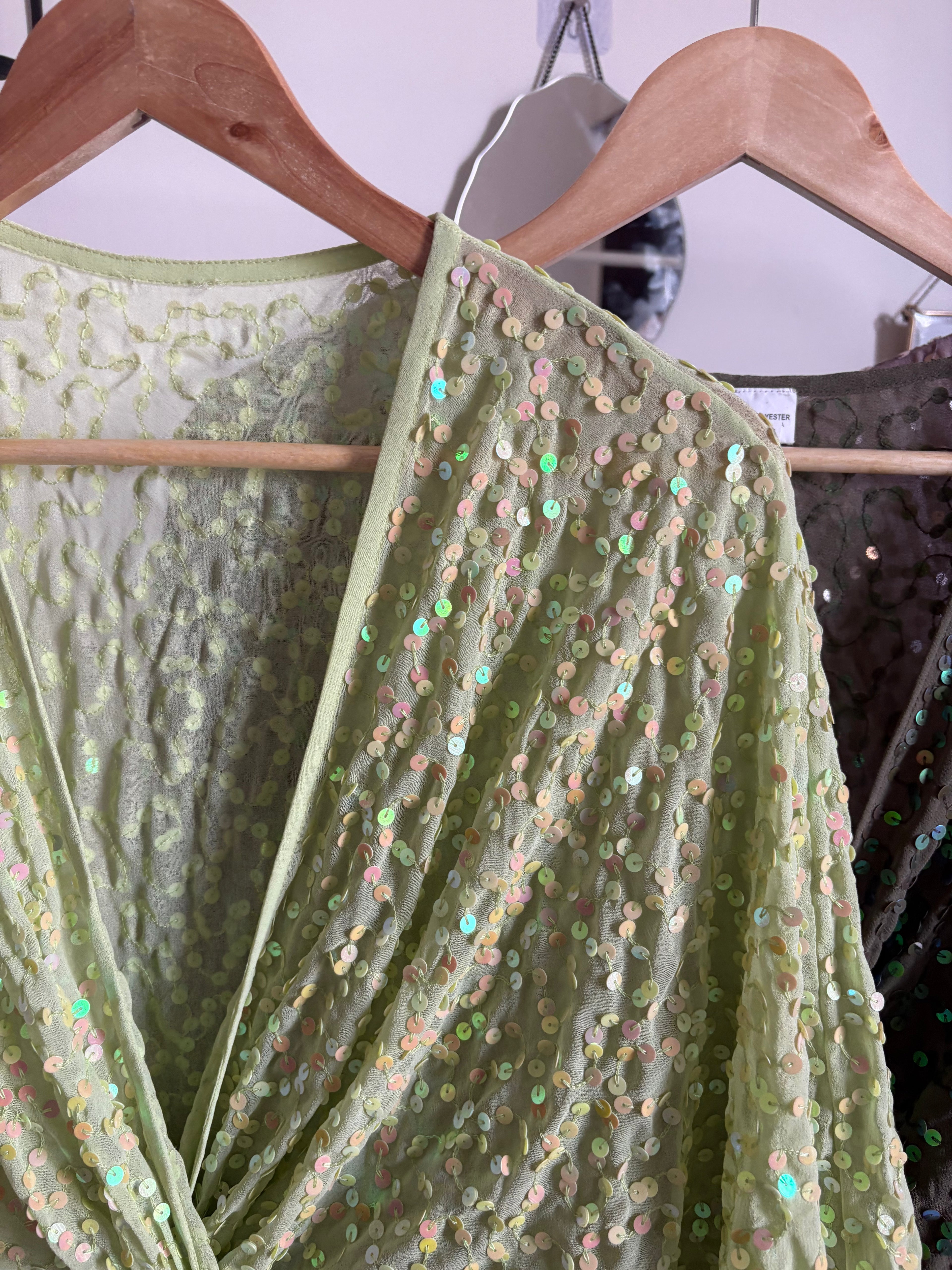 ASOS Design Sequin knot mini dress