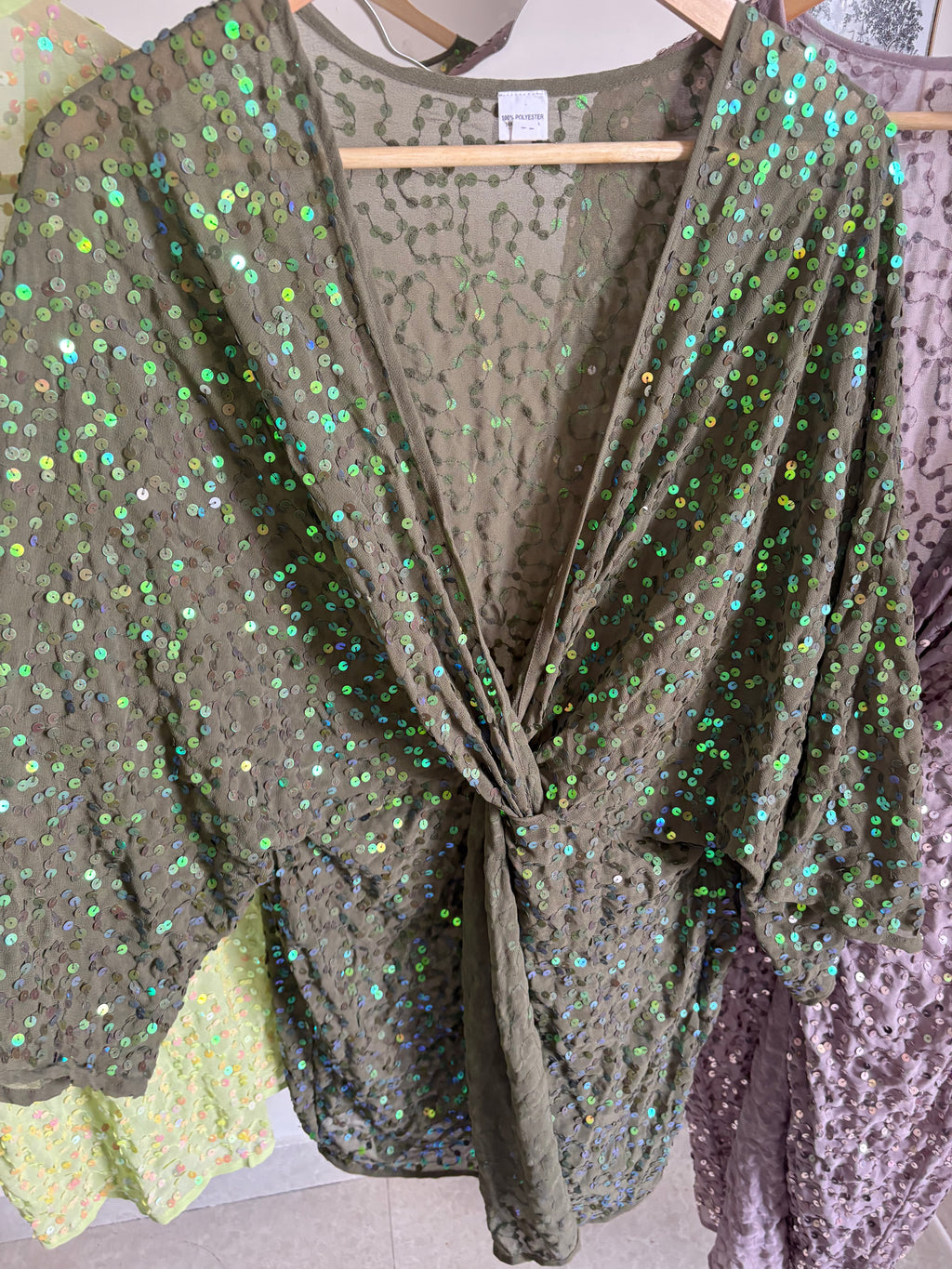 ASOS Design Sequin knot mini dress