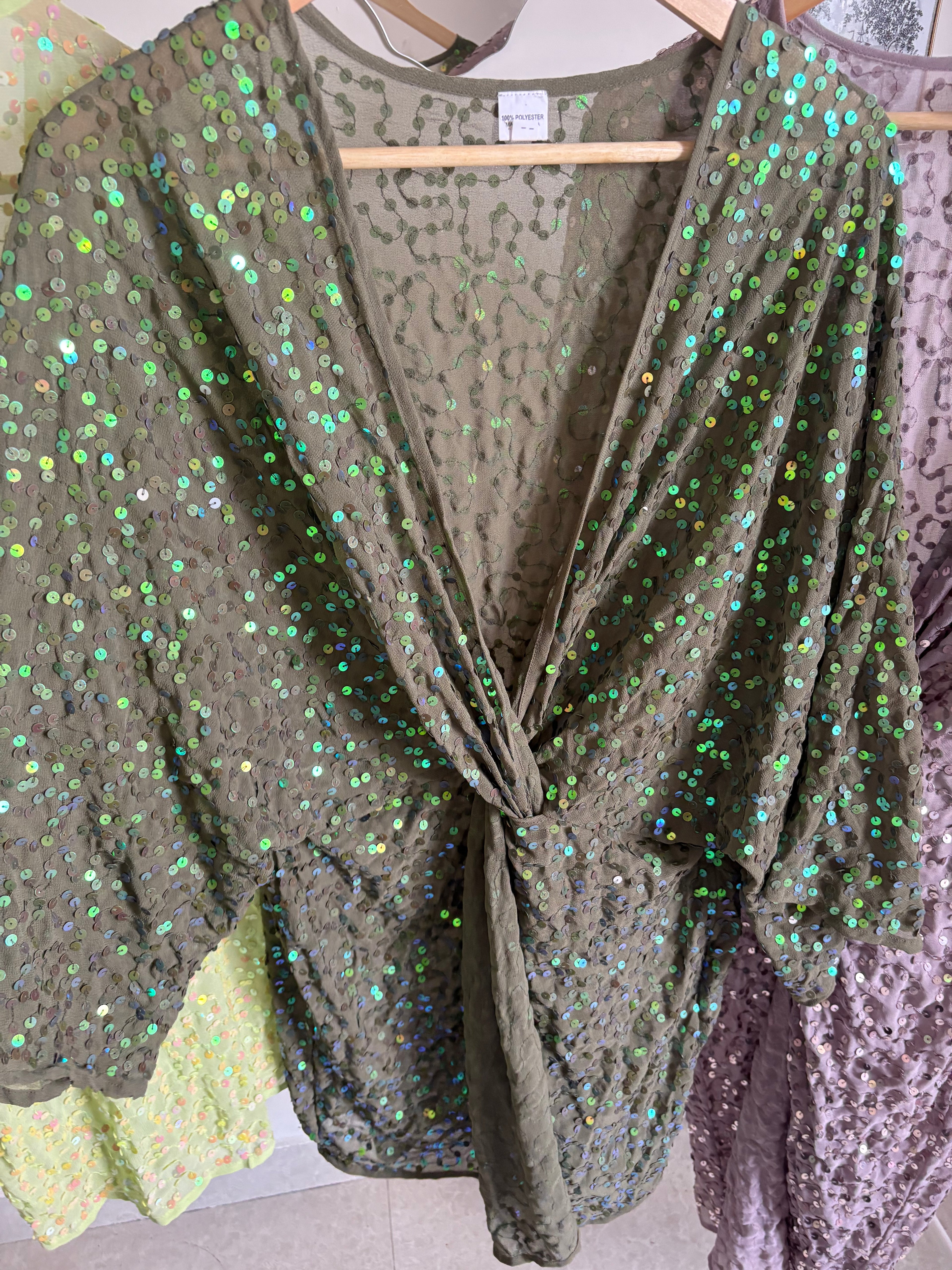 ASOS Design Sequin knot mini dress