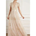 NEEDLE & THREAD Petunia Sequin Gown UK 10