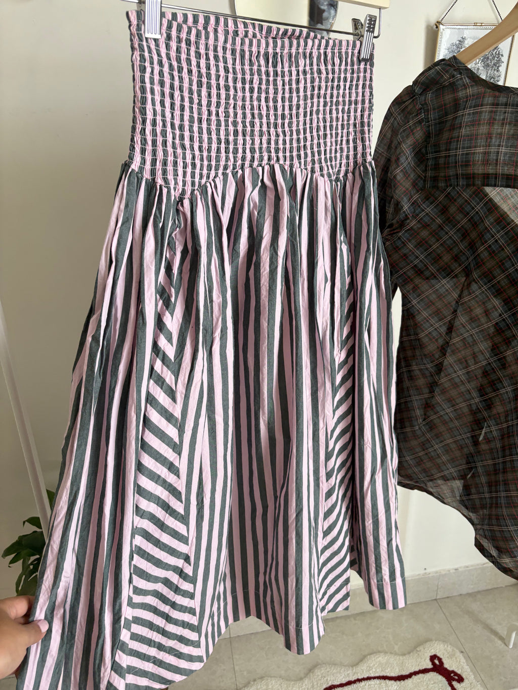 Damson Madder Layla Godet Midi Skirt XS-S
