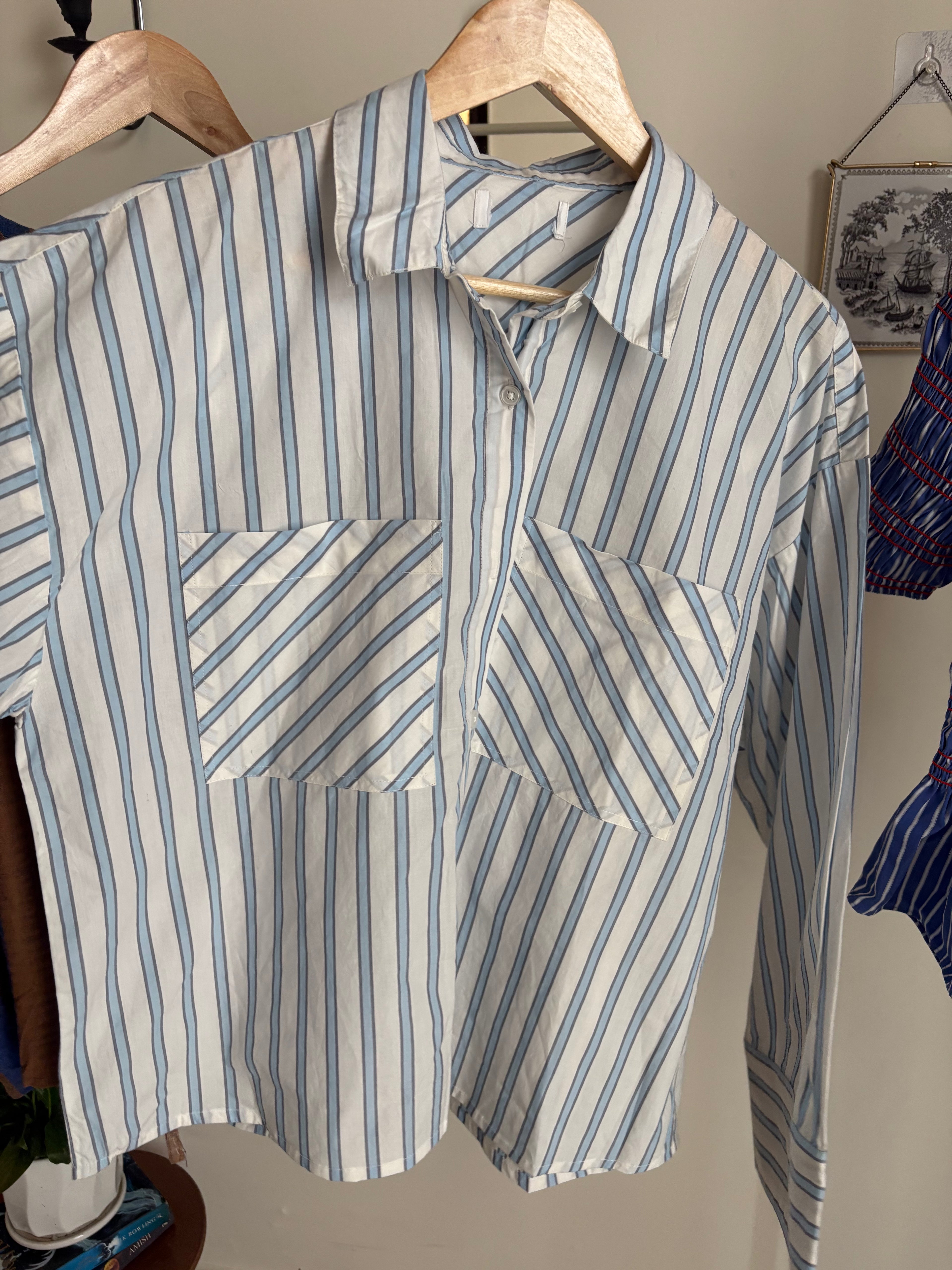 ANYDAY JOHN LEWIS STRIPED SHIRT M/L