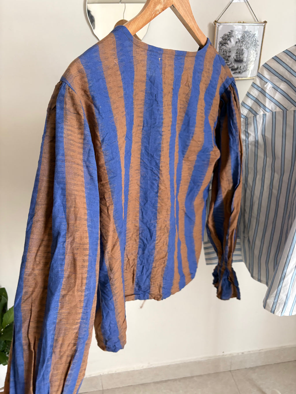 ZUA STRIPED TIE TOP M