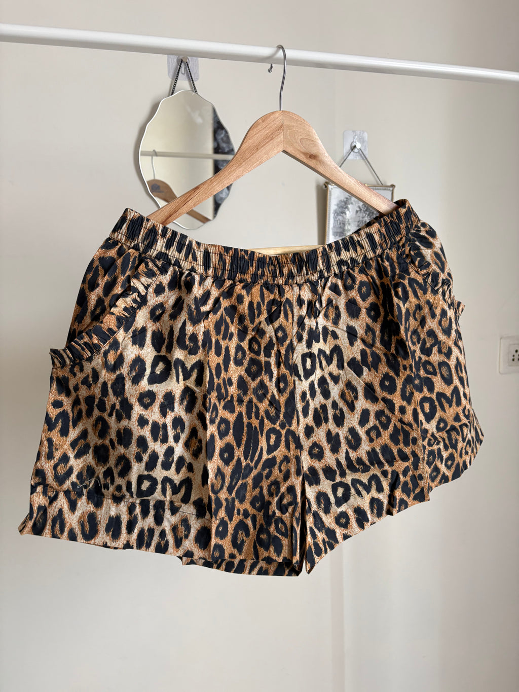 Damson Madder Leopard-Print Shorts XL