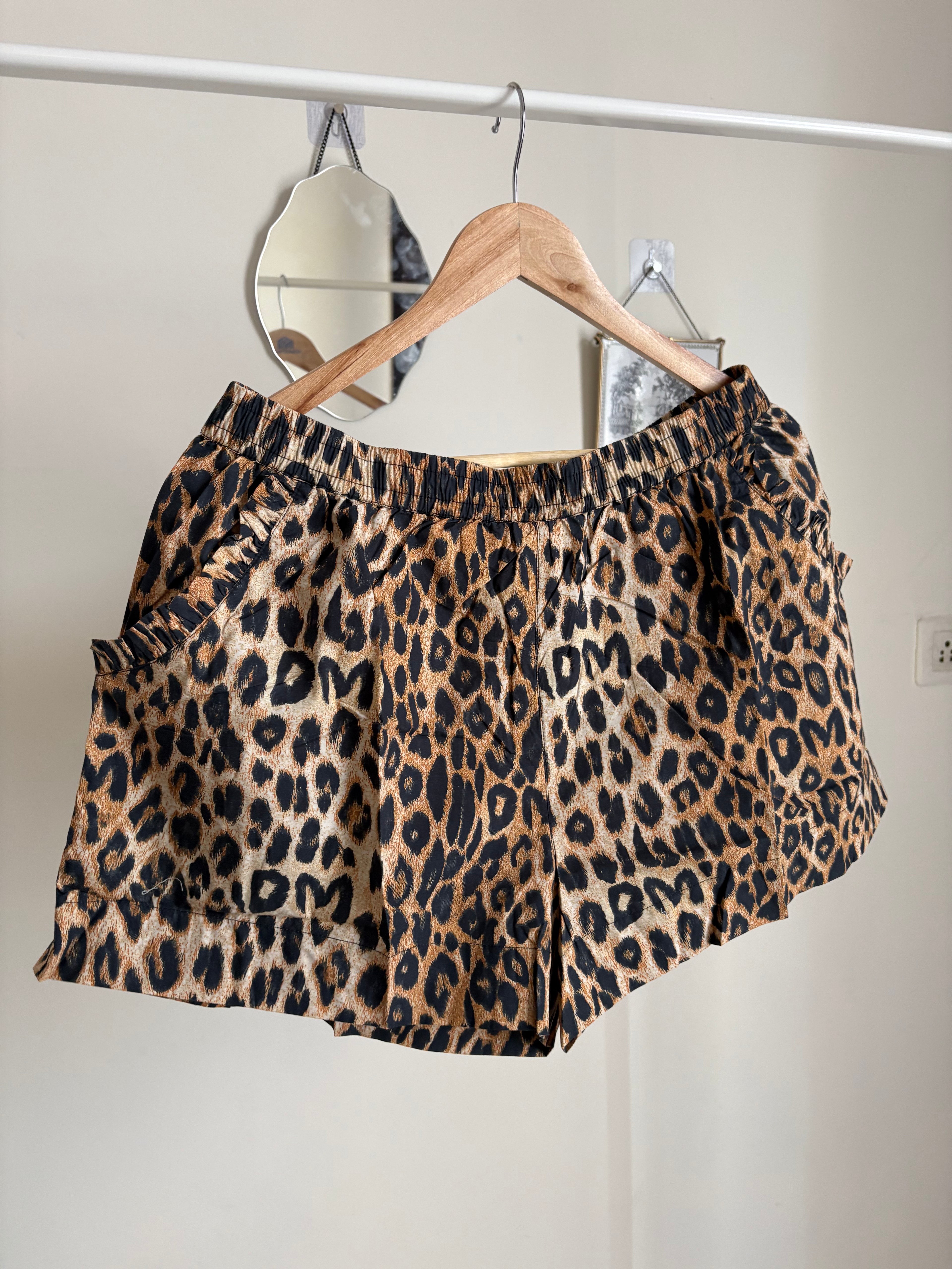 Damson Madder Leopard-Print Shorts XL