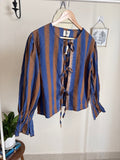 ZUA STRIPED TIE TOP M