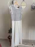 Ann Taylor polka smocked dress Uk 8