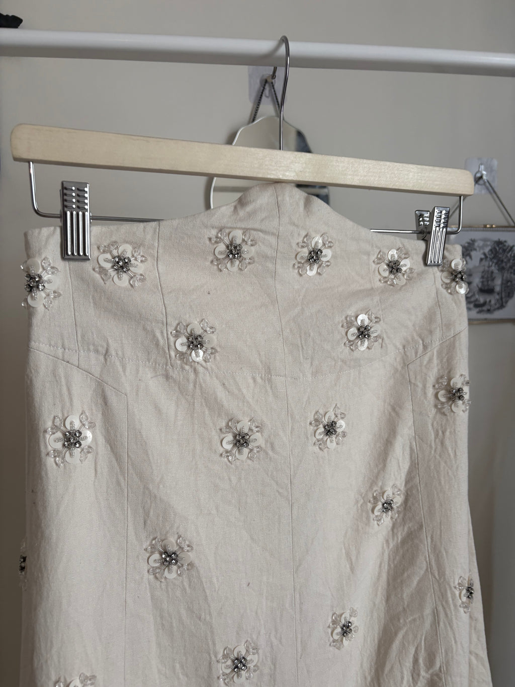 Corset style beaded skirt 28"