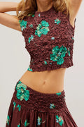 Free People shirred texture top
