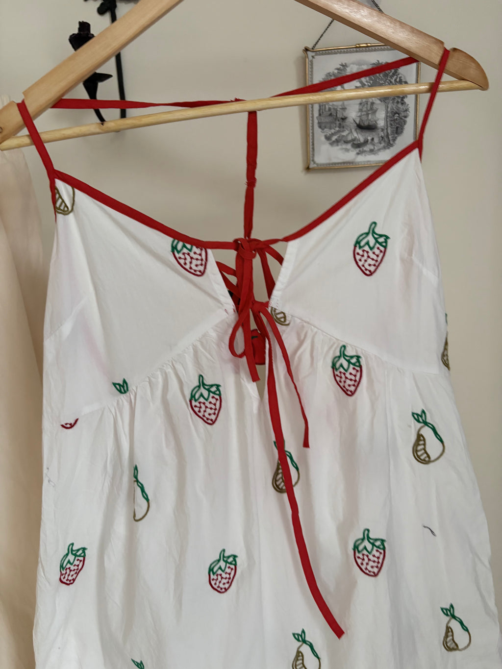 Celandine Eyelet Fruit Embellished Dress XS-S