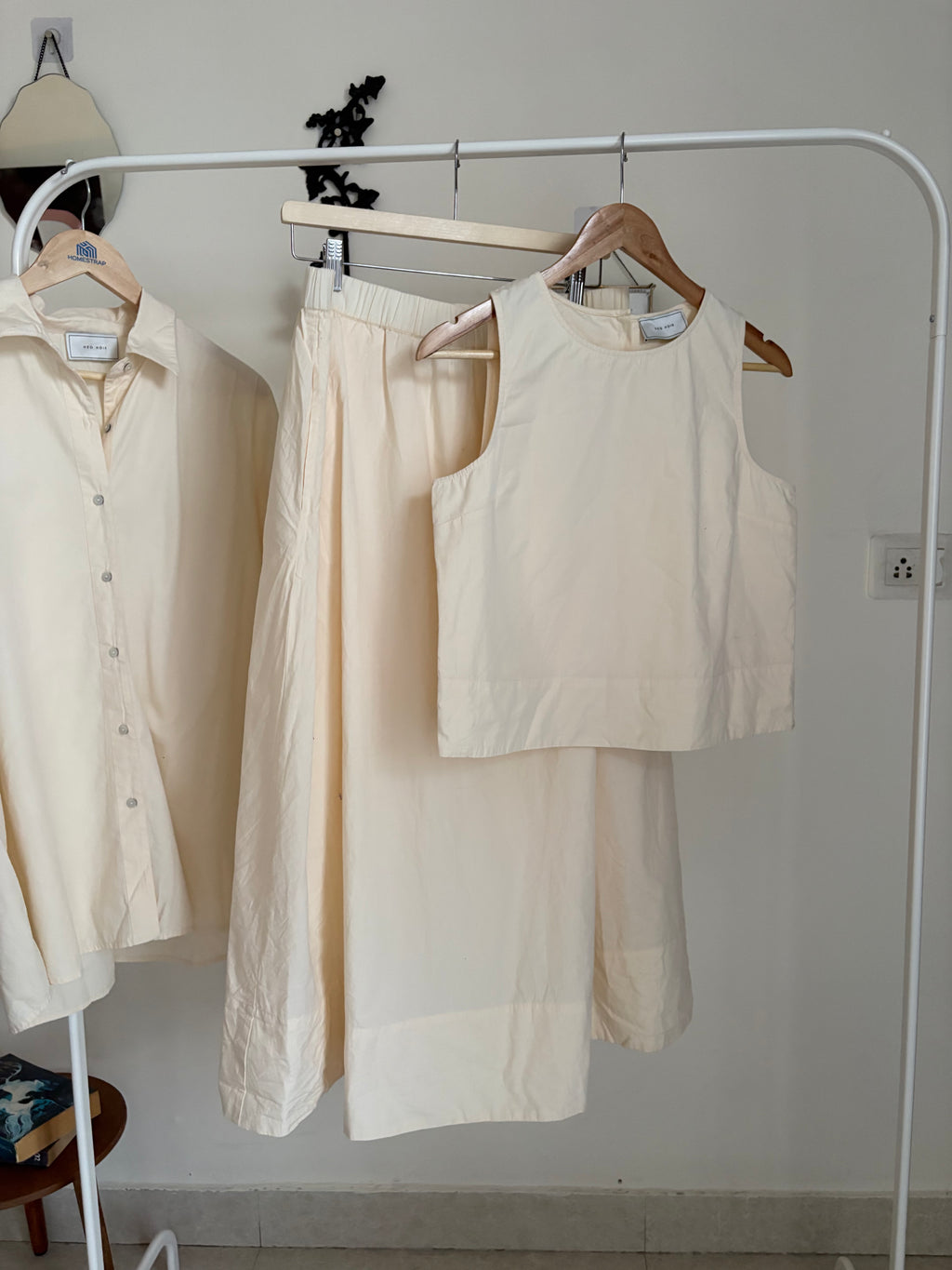 NEO NOIR TOP POLLY C POPLIN LIGHT YELLOW