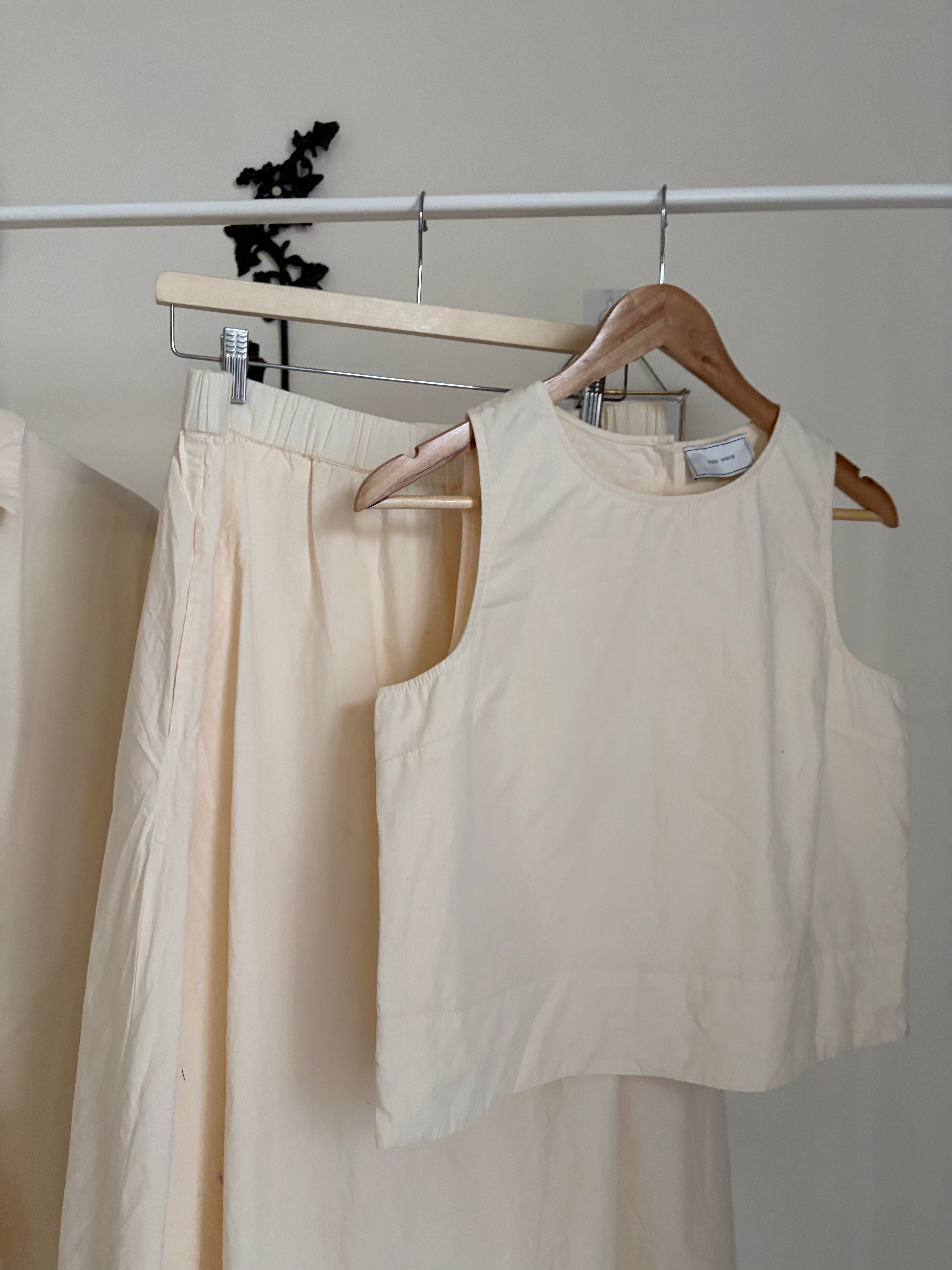 NEO NOIR TOP POLLY C POPLIN LIGHT YELLOW