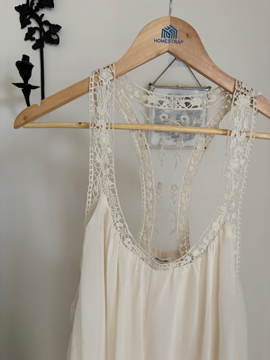 Kimchi Blue Maddix Lace Trim Ruffle Chiffon Mini Dress L