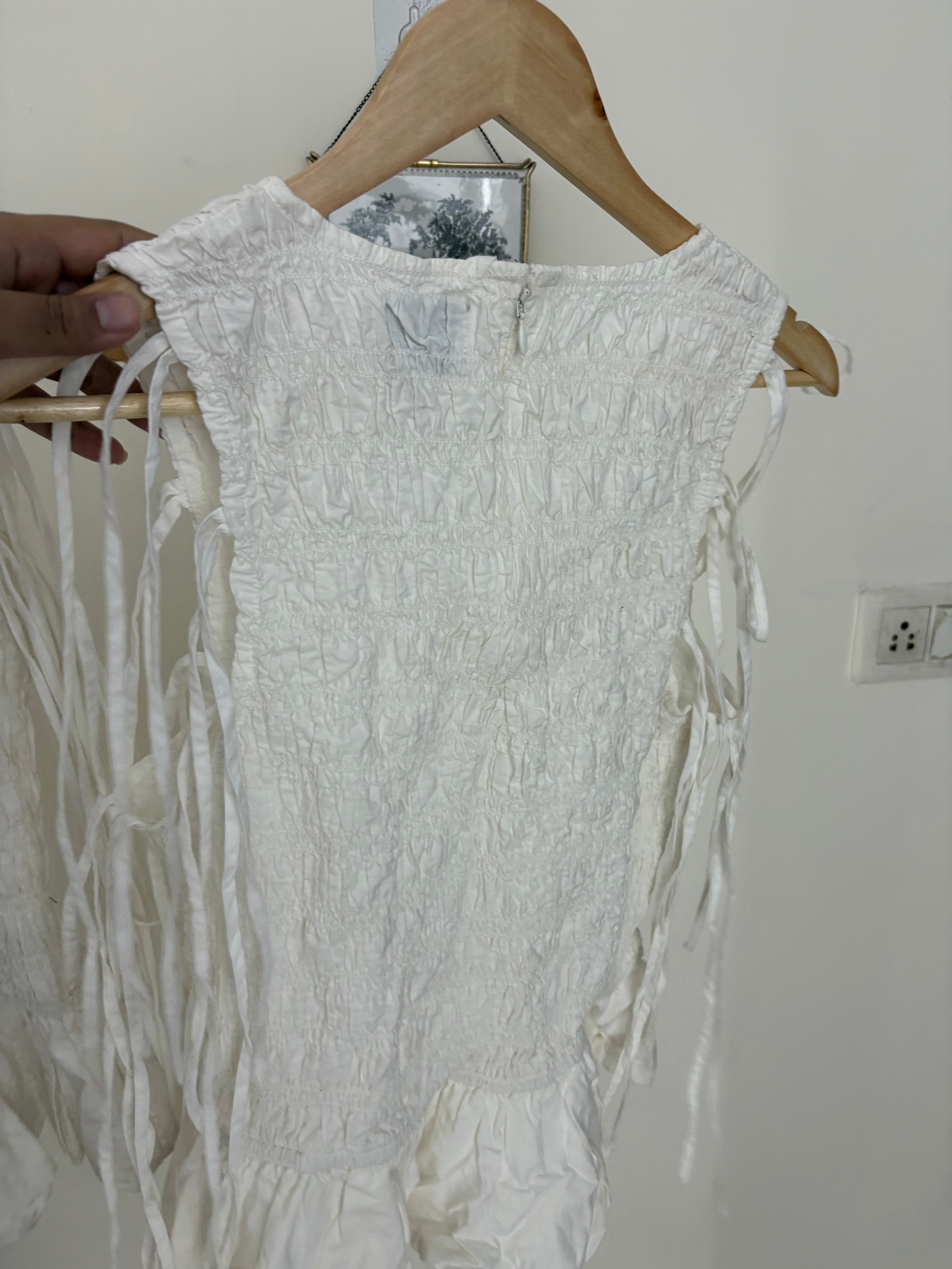 Women's White Becca Cotton Blouse