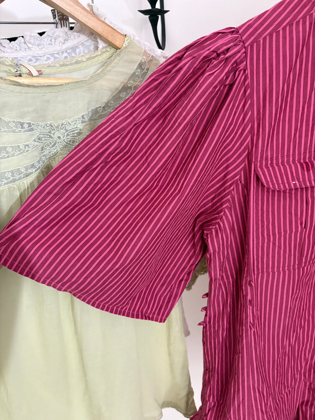 Damson Madder Maisie Mini Shirt Dress ALTERED SLEEVES UK12