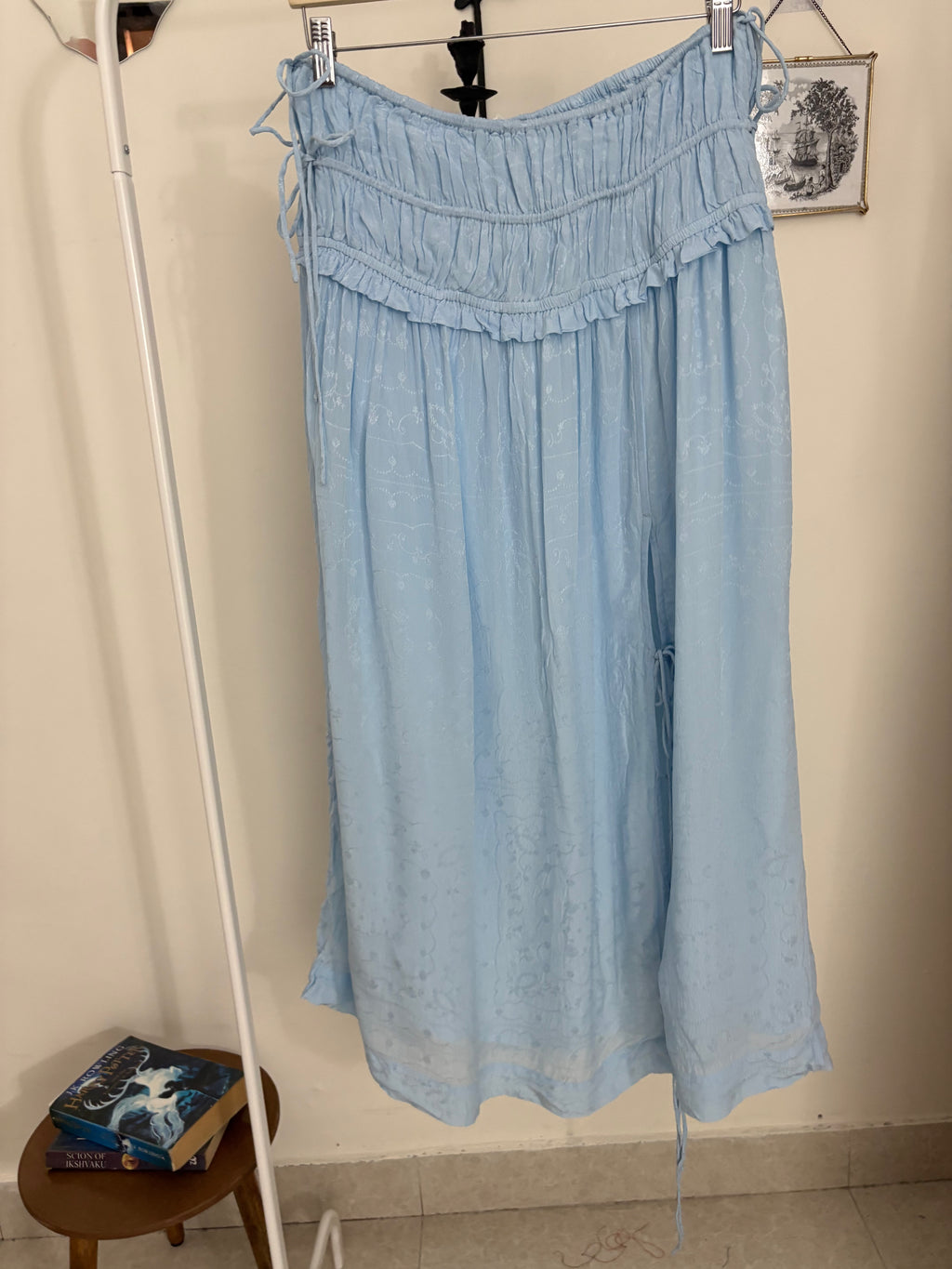 Damson Madder Charlotte Jacquard Midi Skirt UK 8