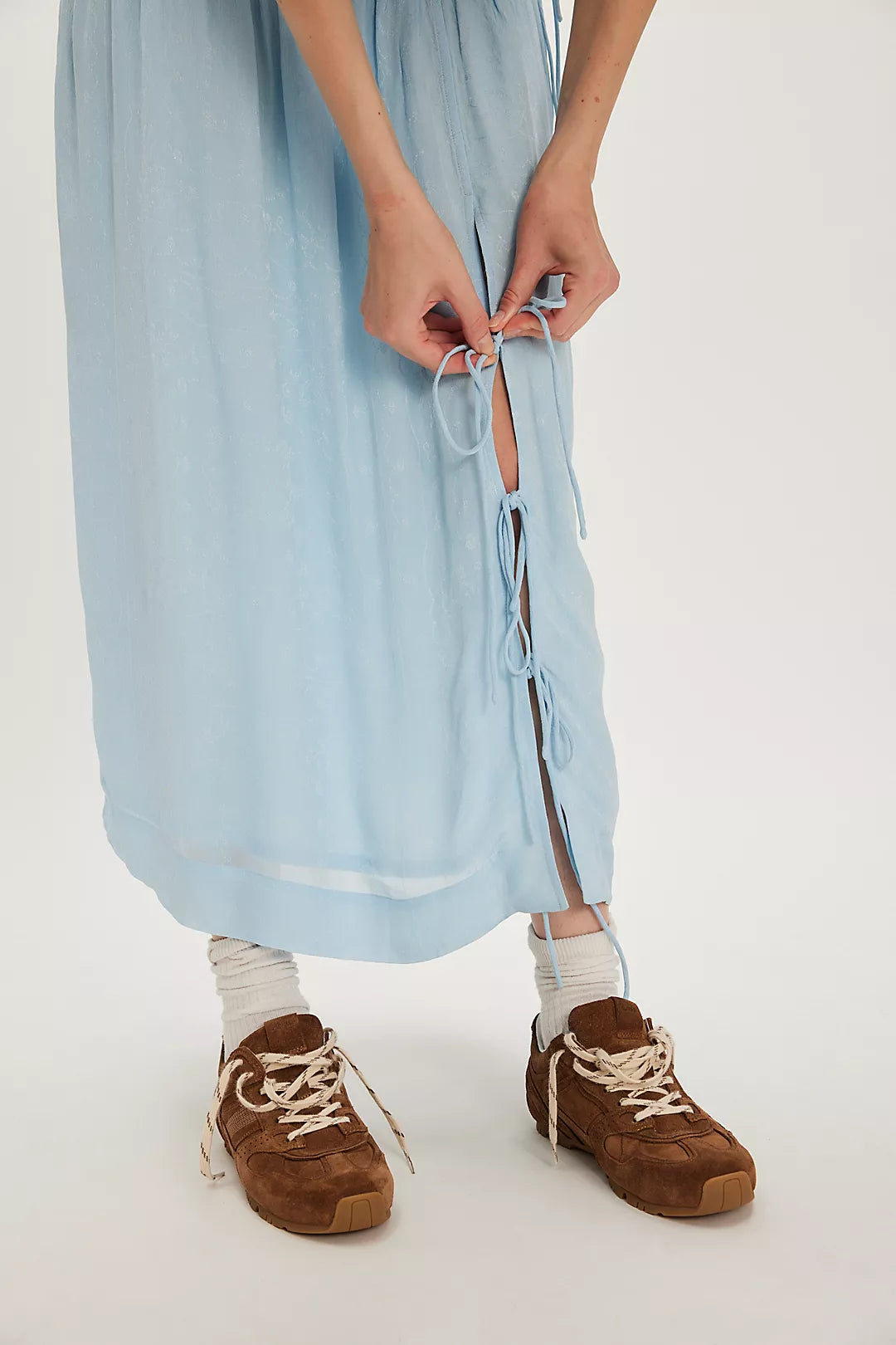 Damson Madder Charlotte Jacquard Midi Skirt UK 8