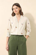 U.S. Polo Assn. Women Floral Print Cotton Top L