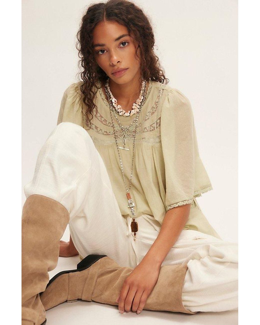 FREE PEOPLE NORRAH TOP  S