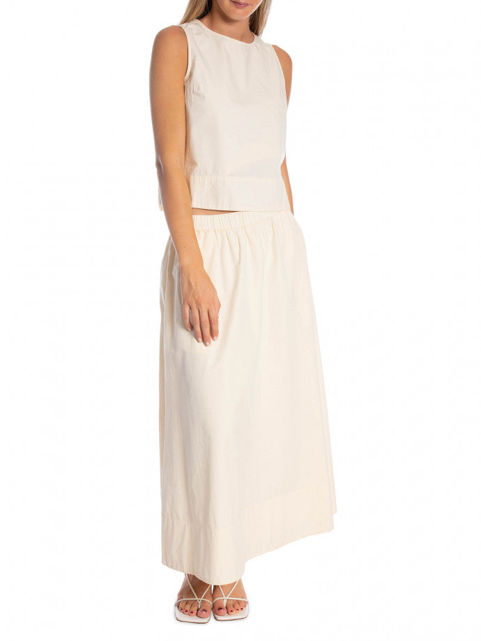 NEO NOIR TOP POLLY C POPLIN LIGHT YELLOW