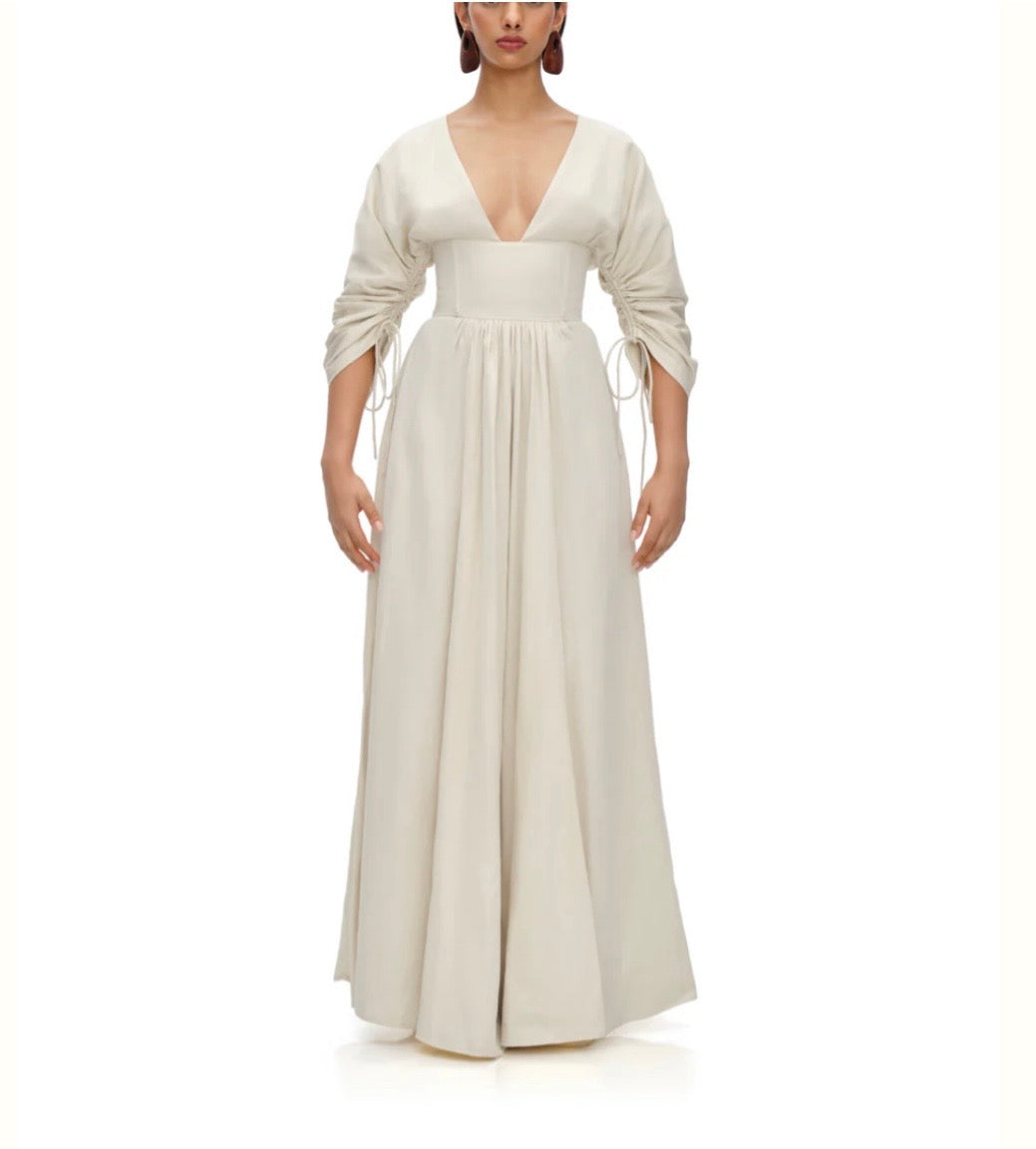 Andrea Iyamah Adelle white dress S
