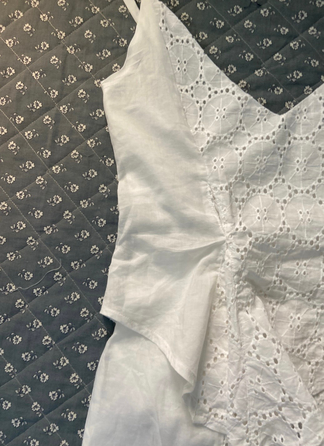 LAAGAM lea midaxi dress in white lace