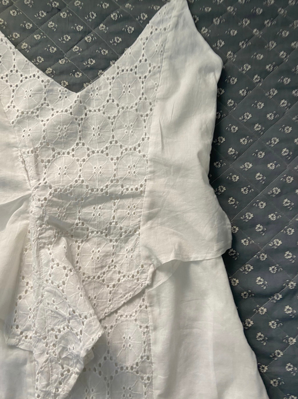 LAAGAM lea midaxi dress in white lace
