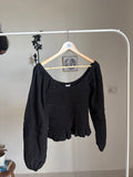 AMERICAN EAGLE SMOCKED TOP M