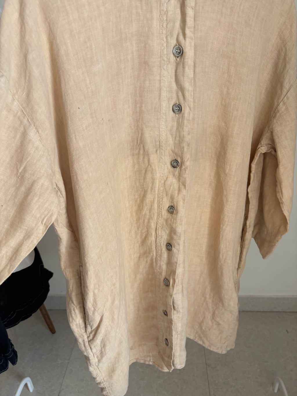 TOAST LINEN SHIRT DRESS L