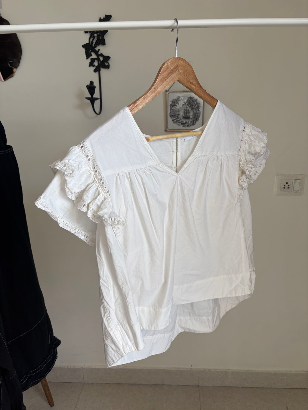 BY BAR AMSTERDAM river poplin blouse | off white S