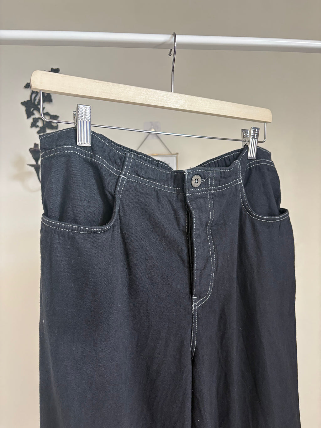 FREE PEOPLE Women's Gray Love Me Not Bloomer Jeans L