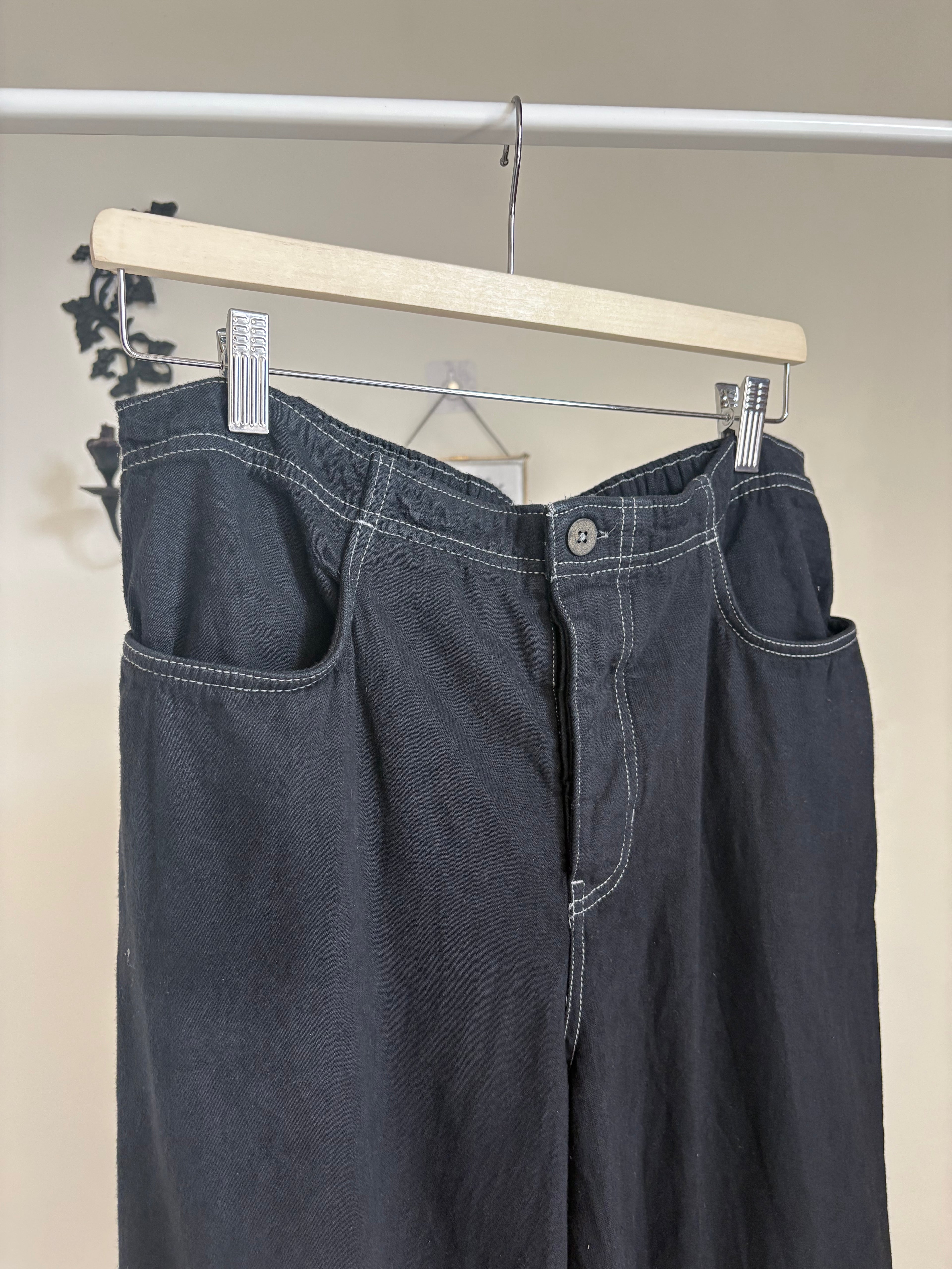 FREE PEOPLE Women's Gray Love Me Not Bloomer Jeans L