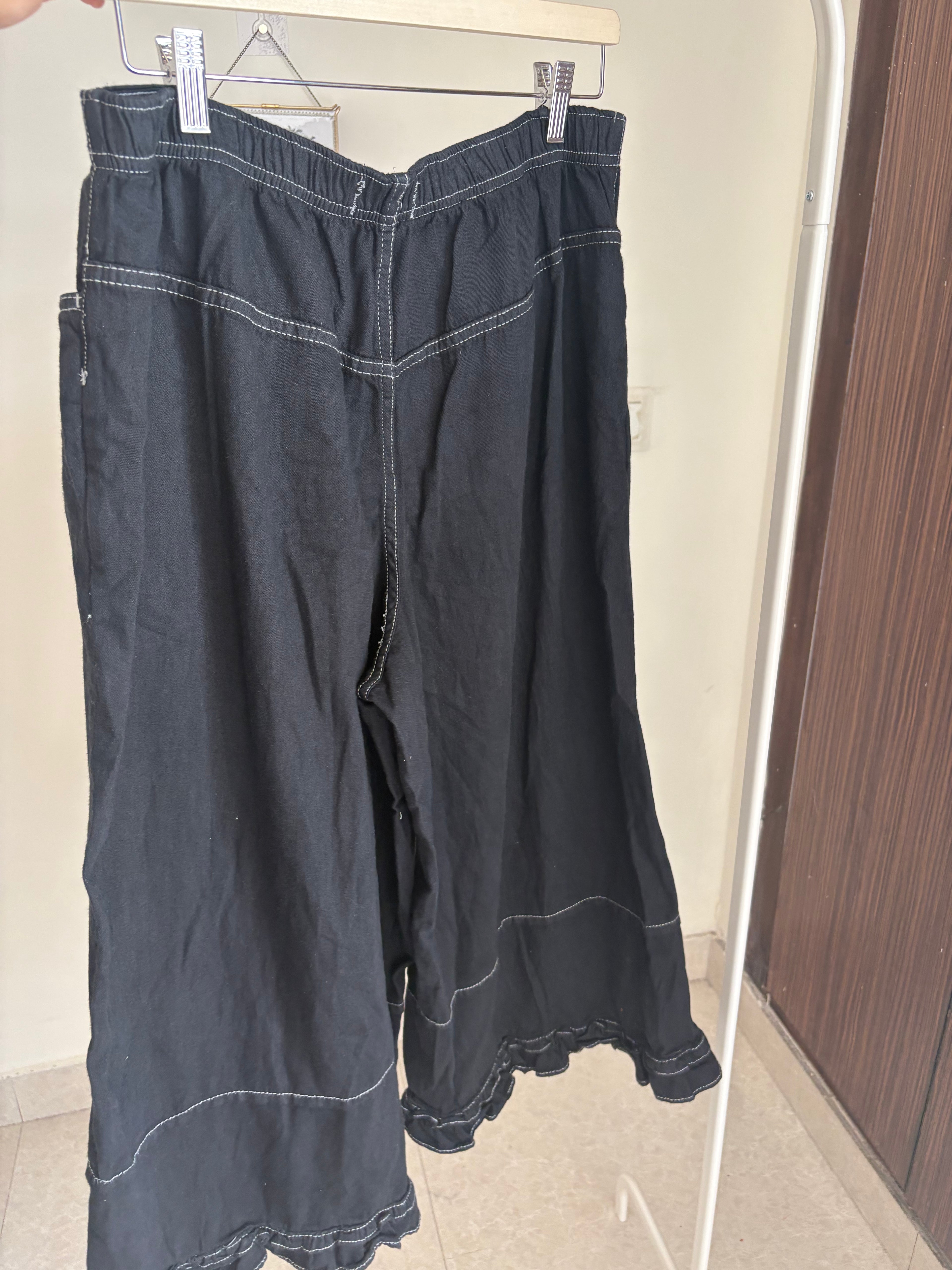 FREE PEOPLE Women's Gray Love Me Not Bloomer Jeans L