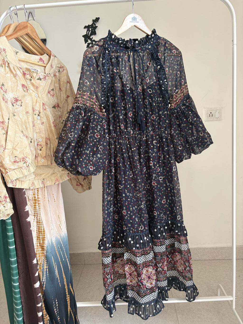 NINE SAVANNA MILLER GEORGETTE DRESS S