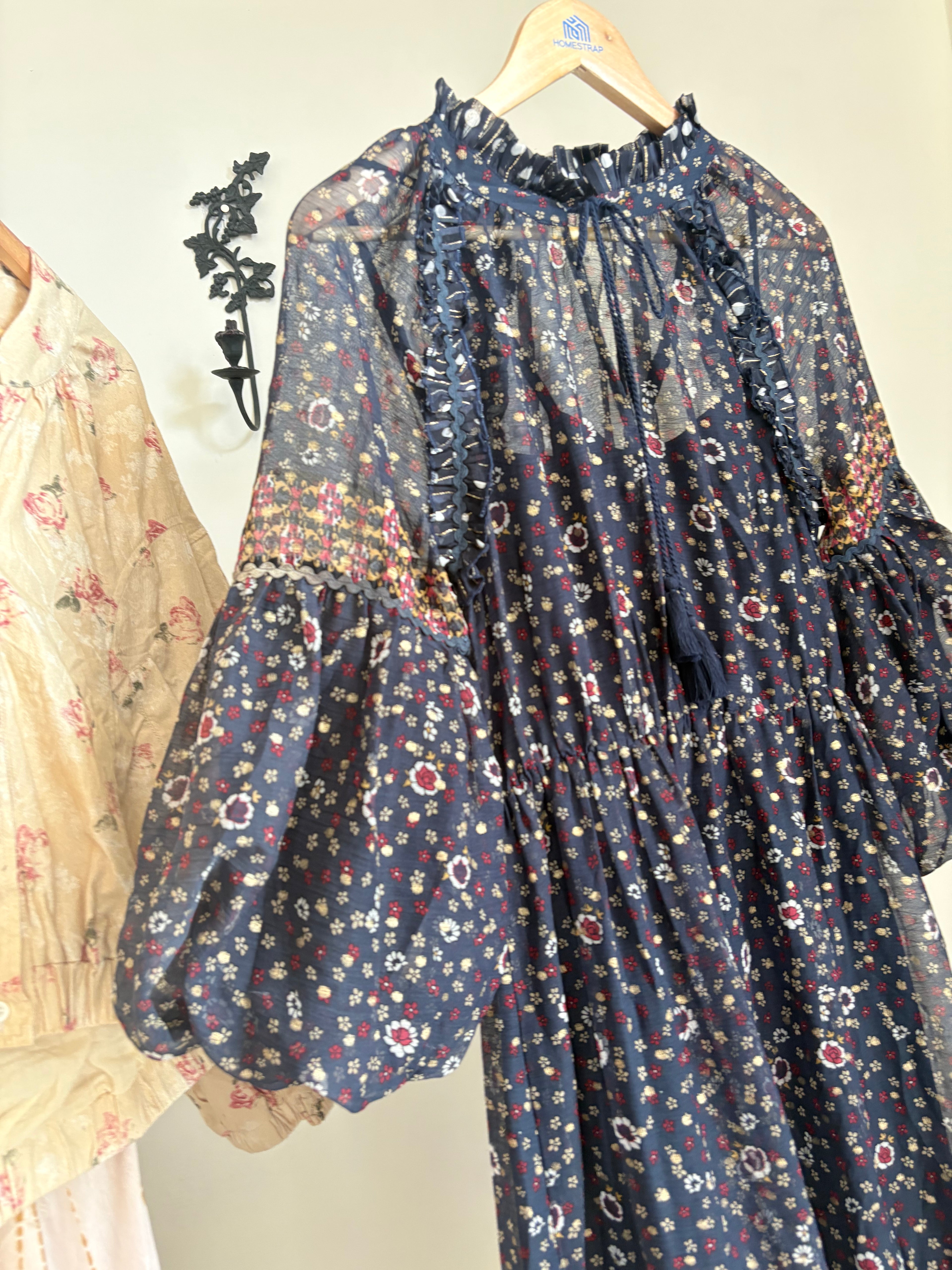 NINE SAVANNA MILLER GEORGETTE DRESS S