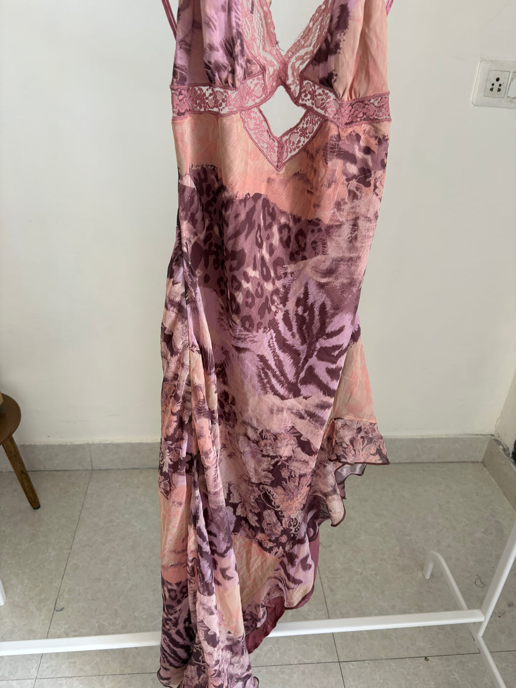 Light Before Dark Jasper Chiffon Midi DRESS S/M