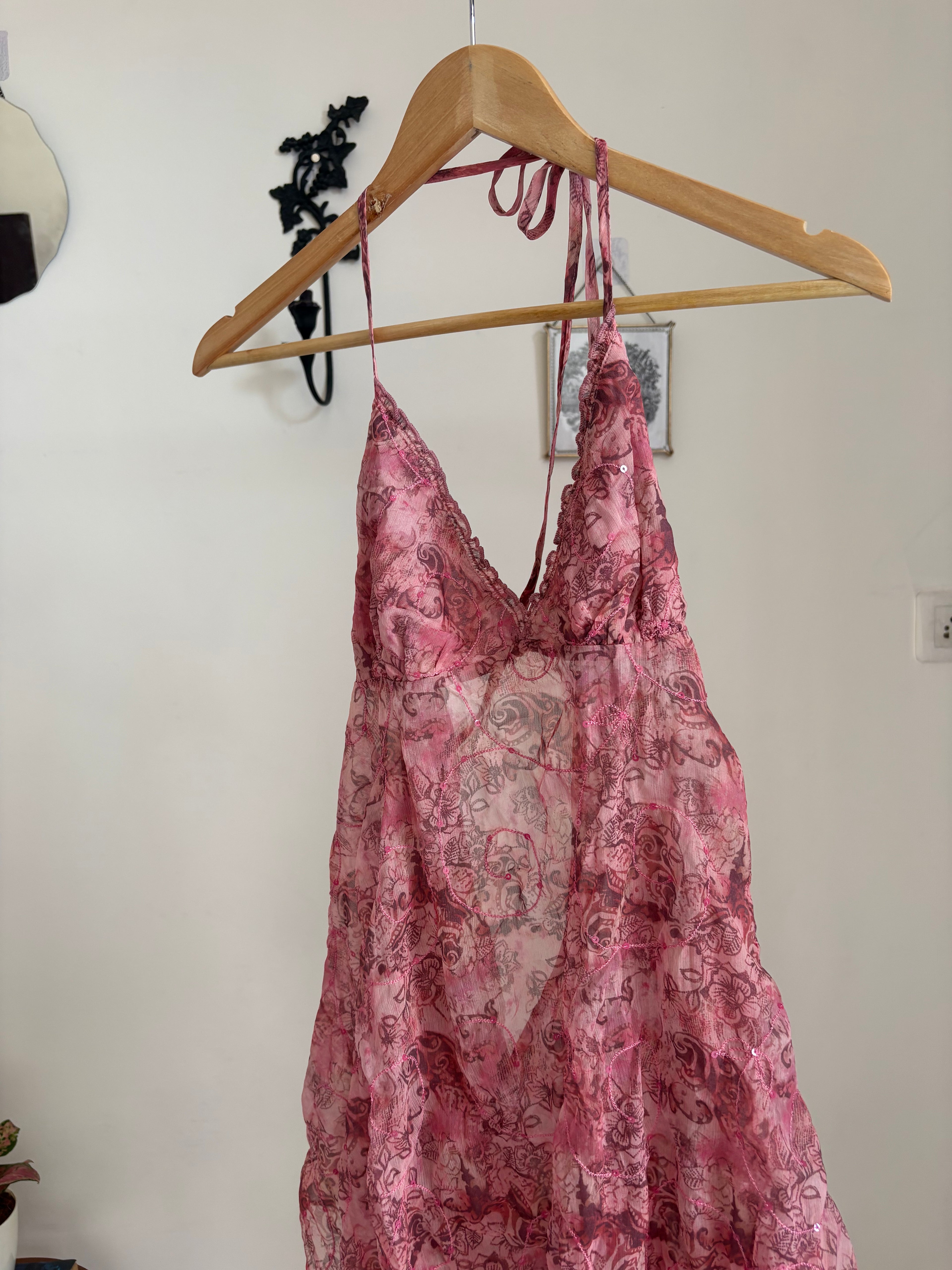 Kimchi Blue Noa Verziertes Neckholder DRESS M