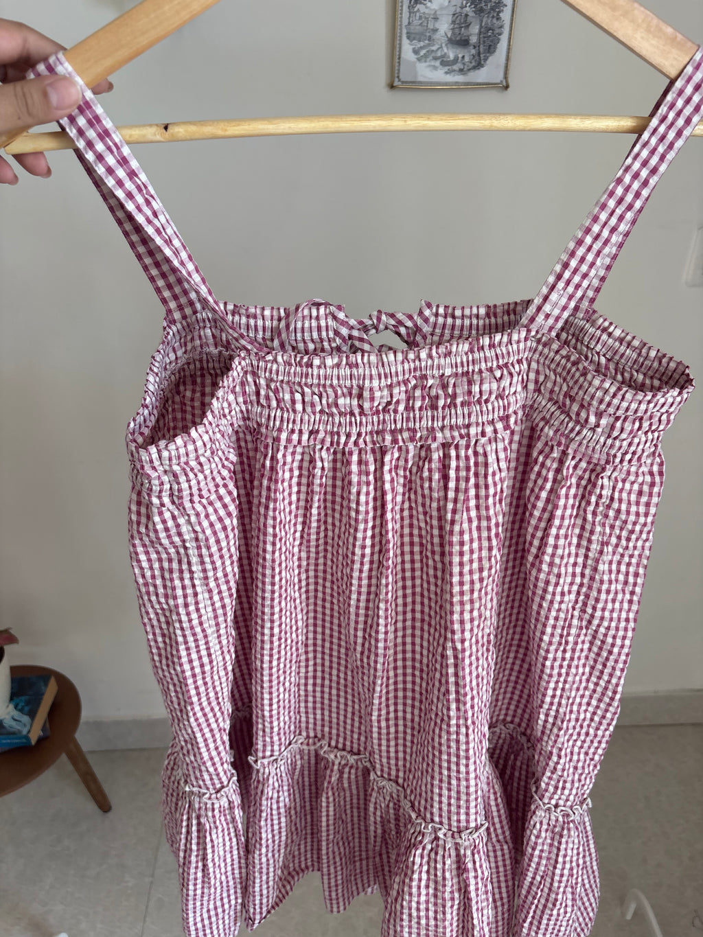 Lucky Brand Easy Cotton Gingham Minidress XS