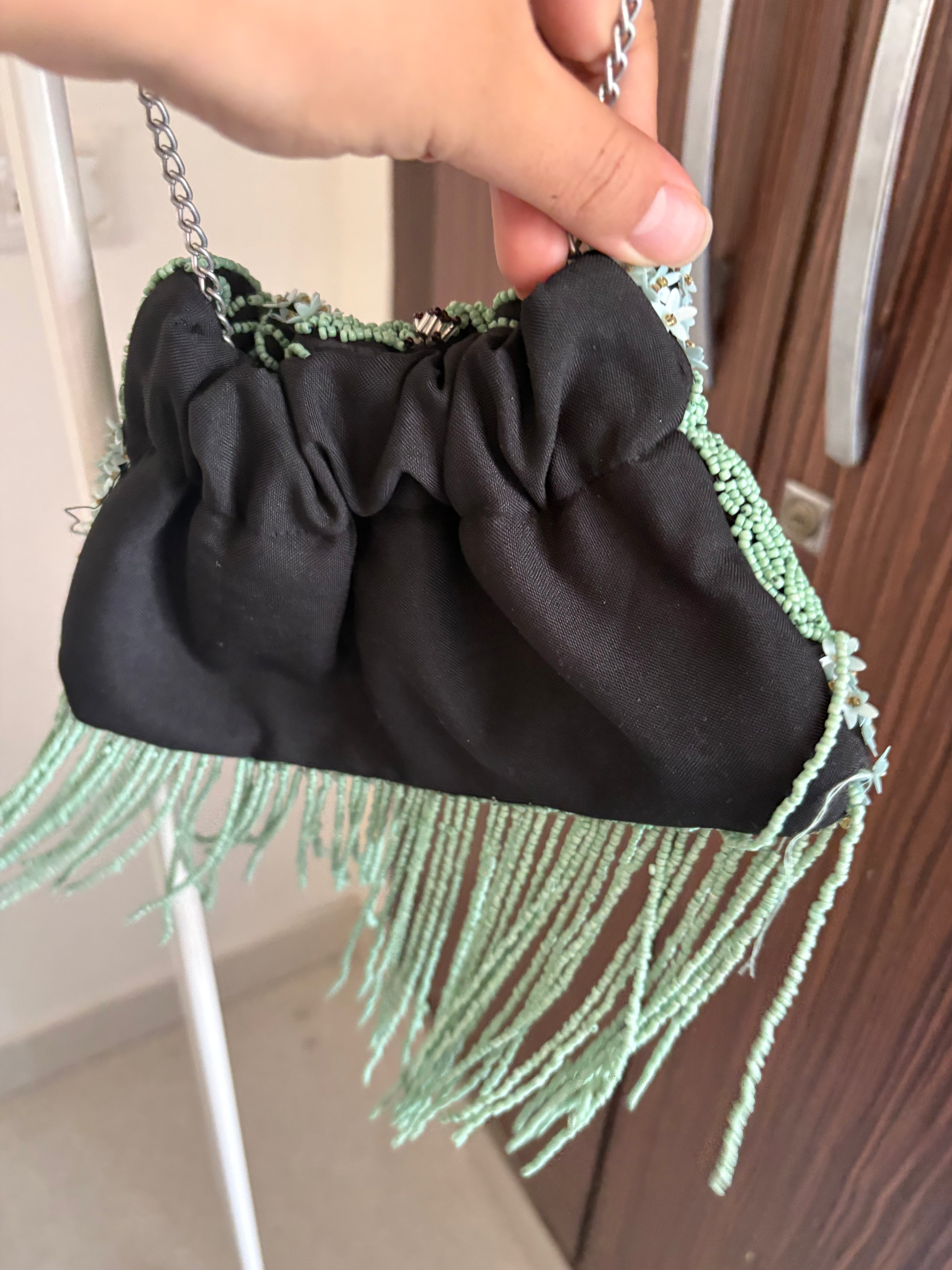 FLORAL BEADED BAG