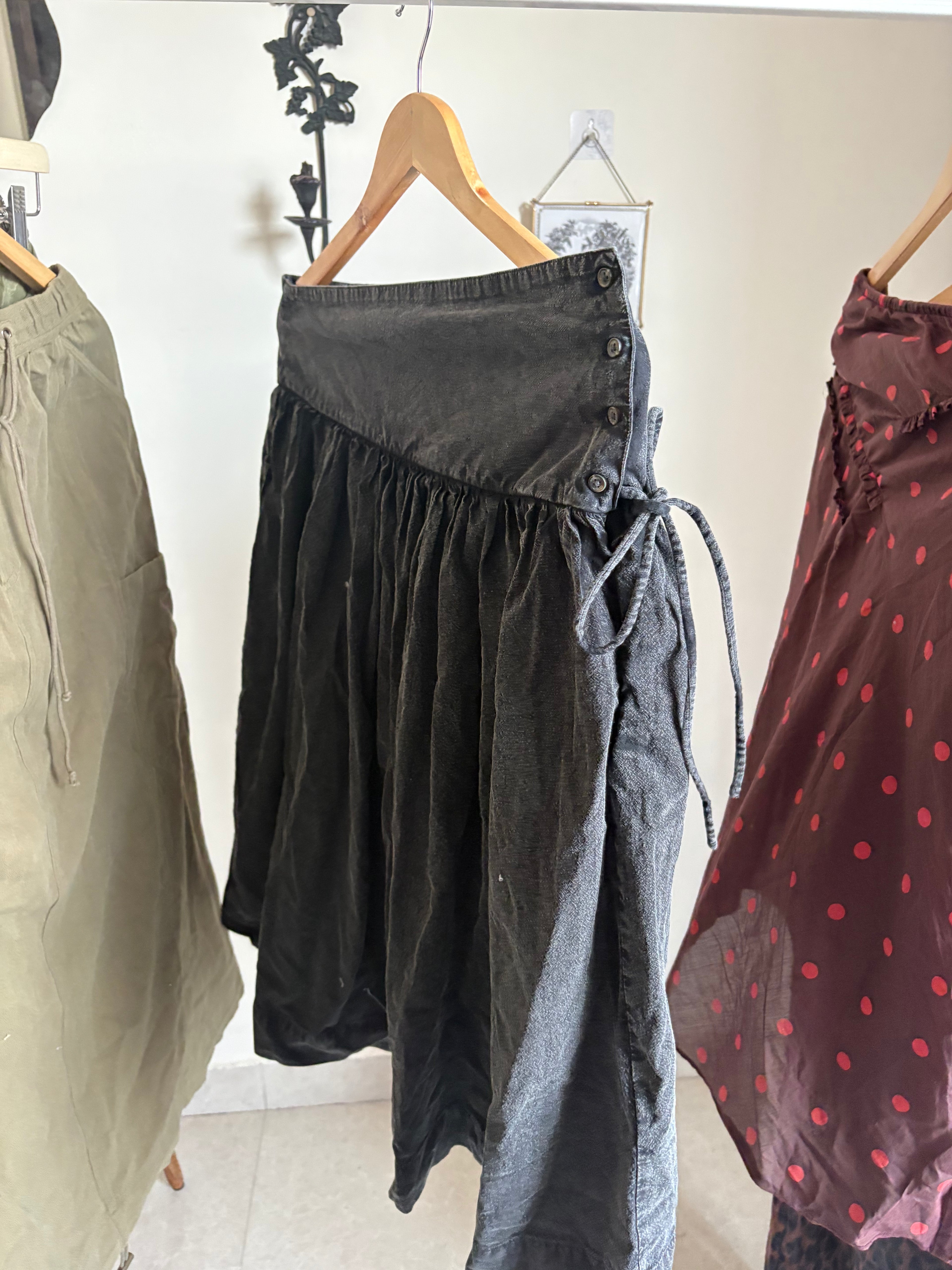 Damson Madder Fia Volume Midi Skirt M