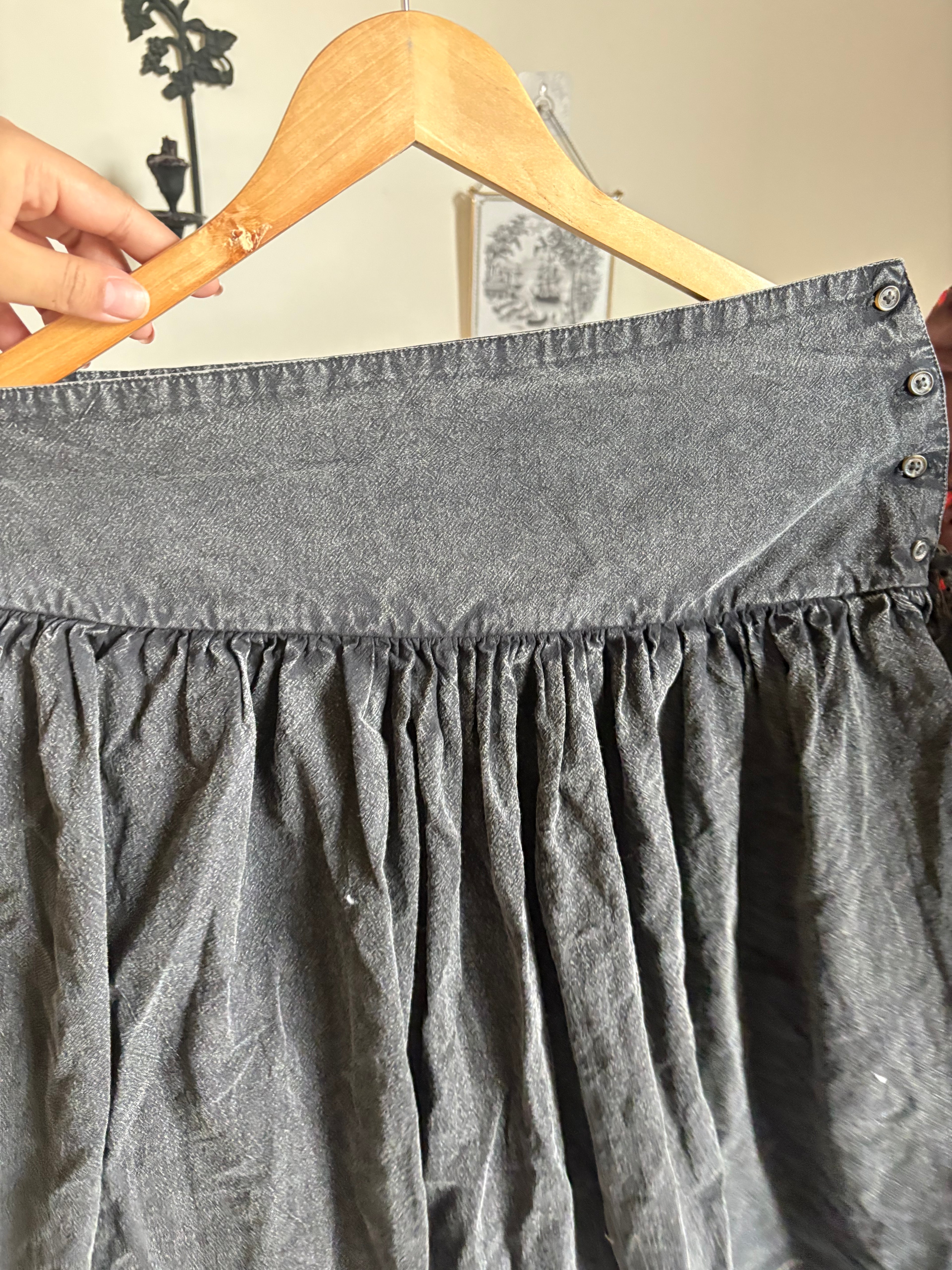 Damson Madder Fia Volume Midi Skirt M