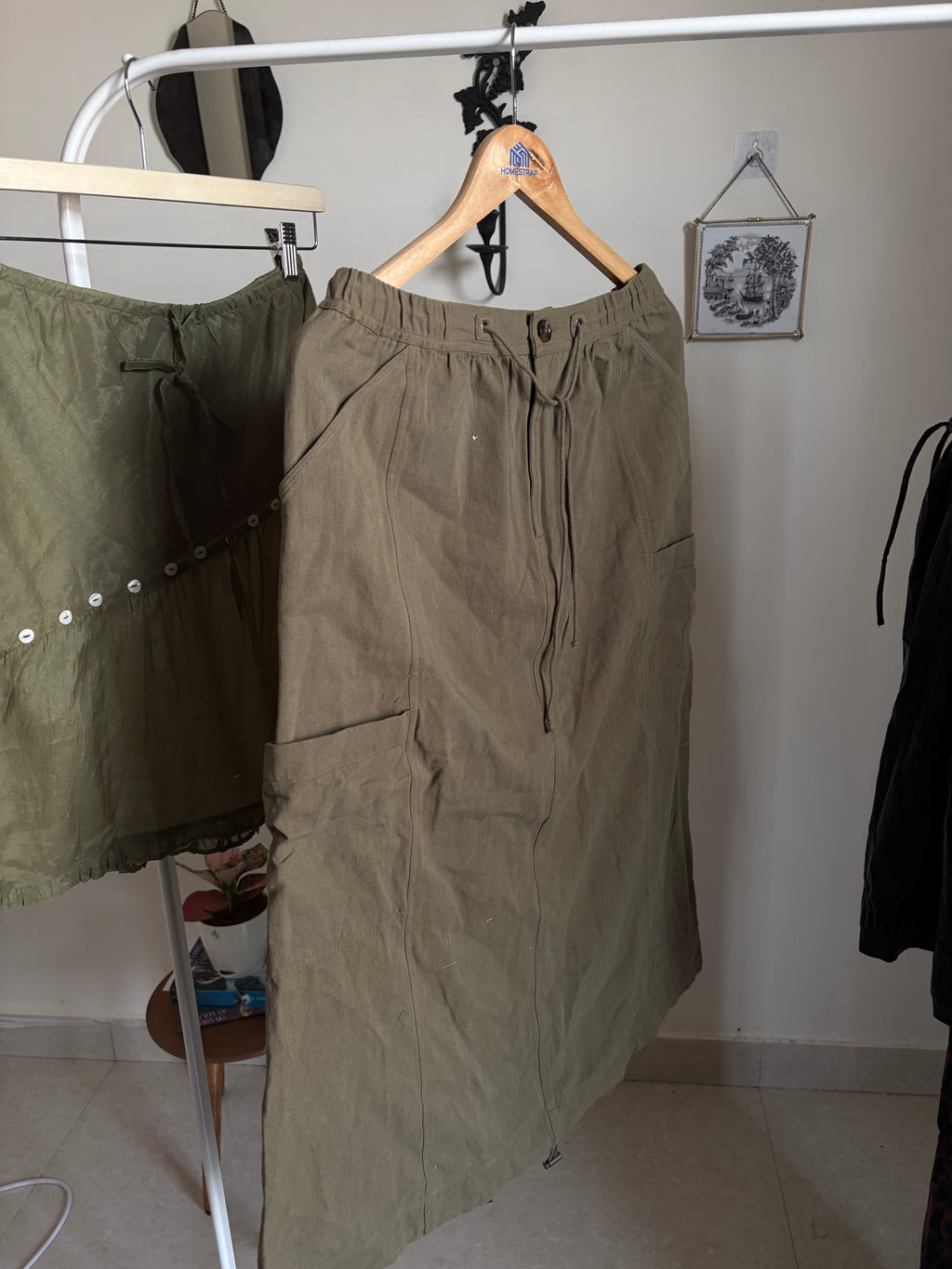 DAMSON MADDER  Vika Cotton Midi Cargo Skirt