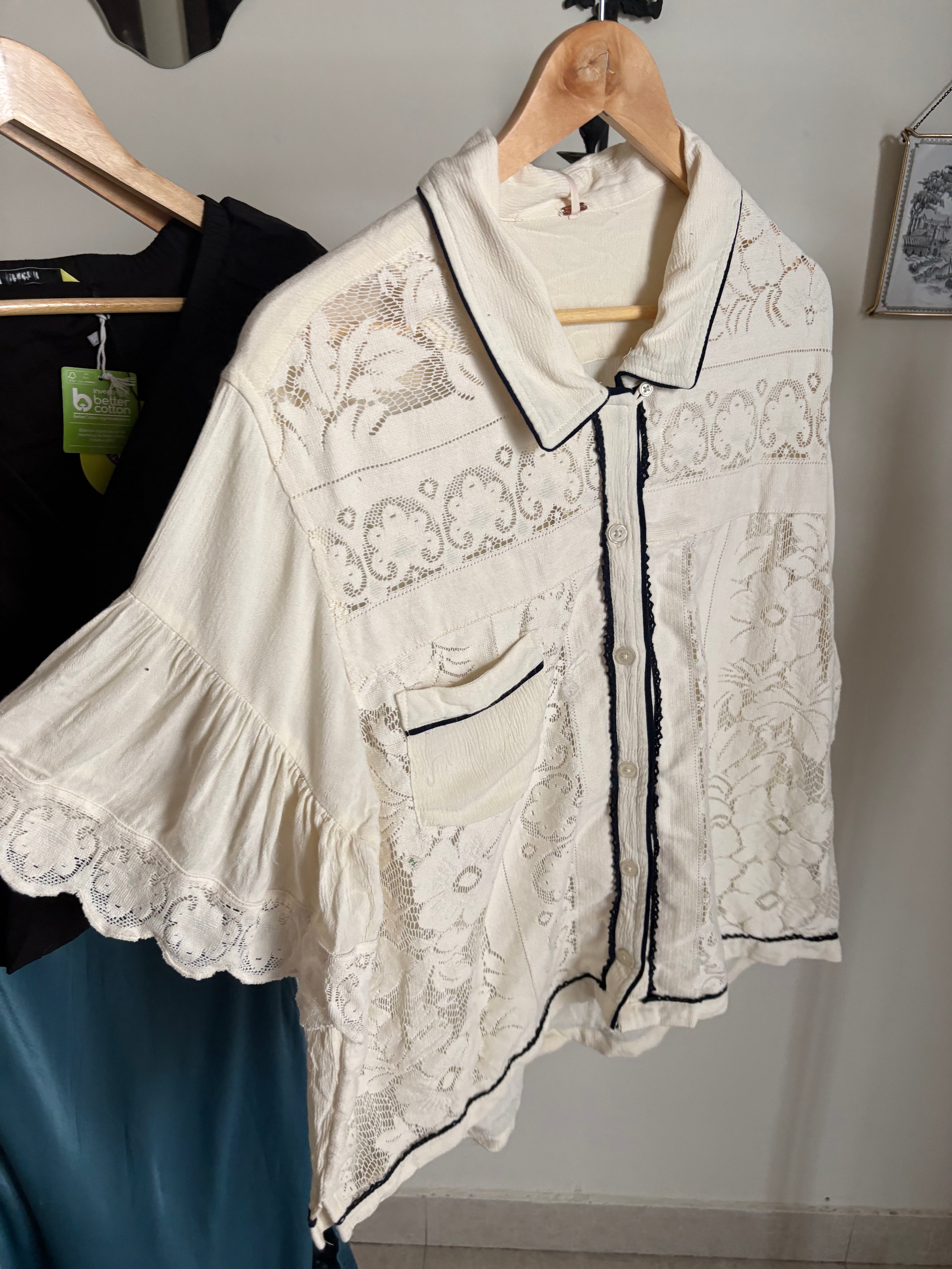 FREE PEOPLE Bali Sweet Sonnet Top S