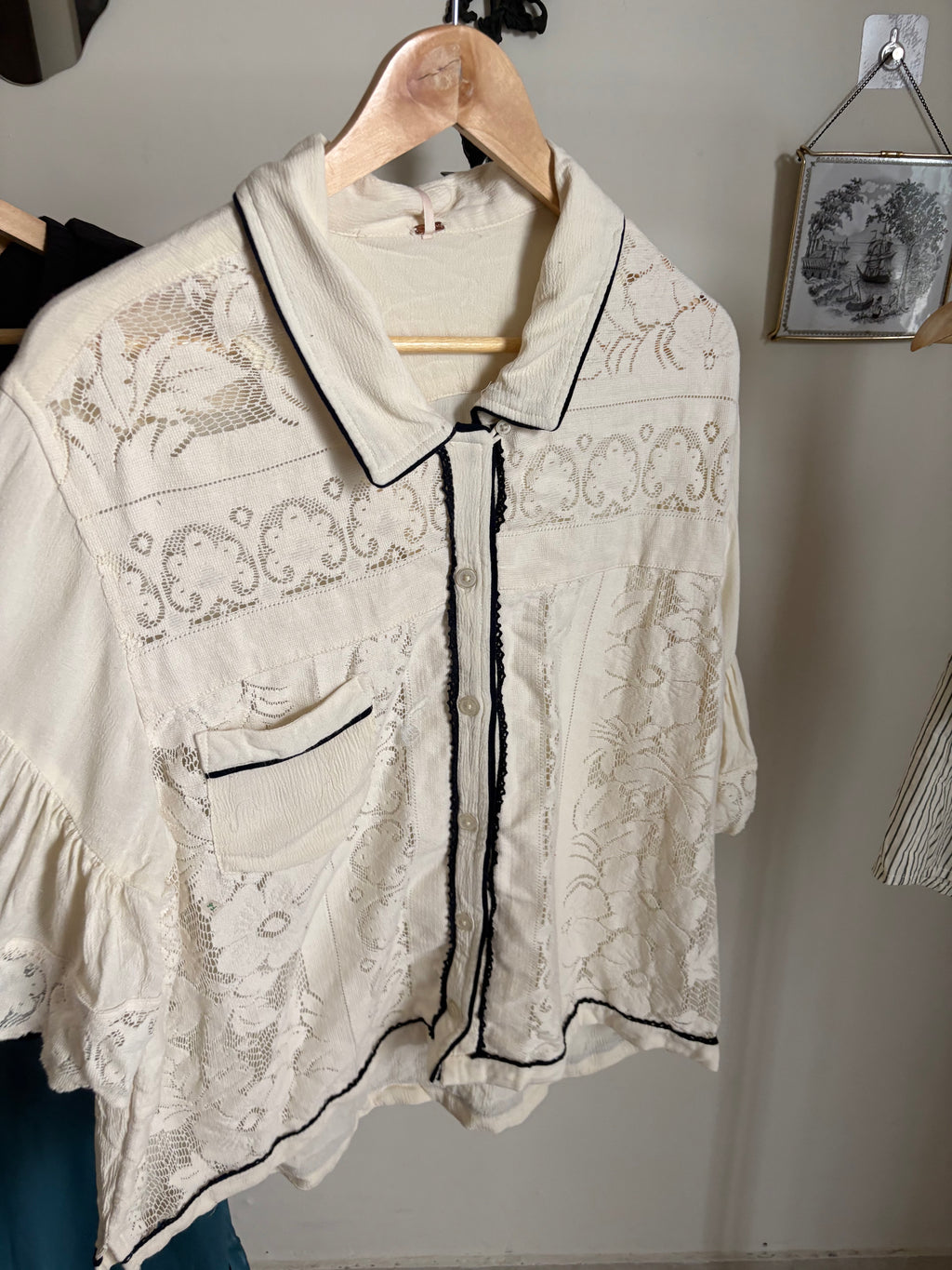 FREE PEOPLE Bali Sweet Sonnet Top S
