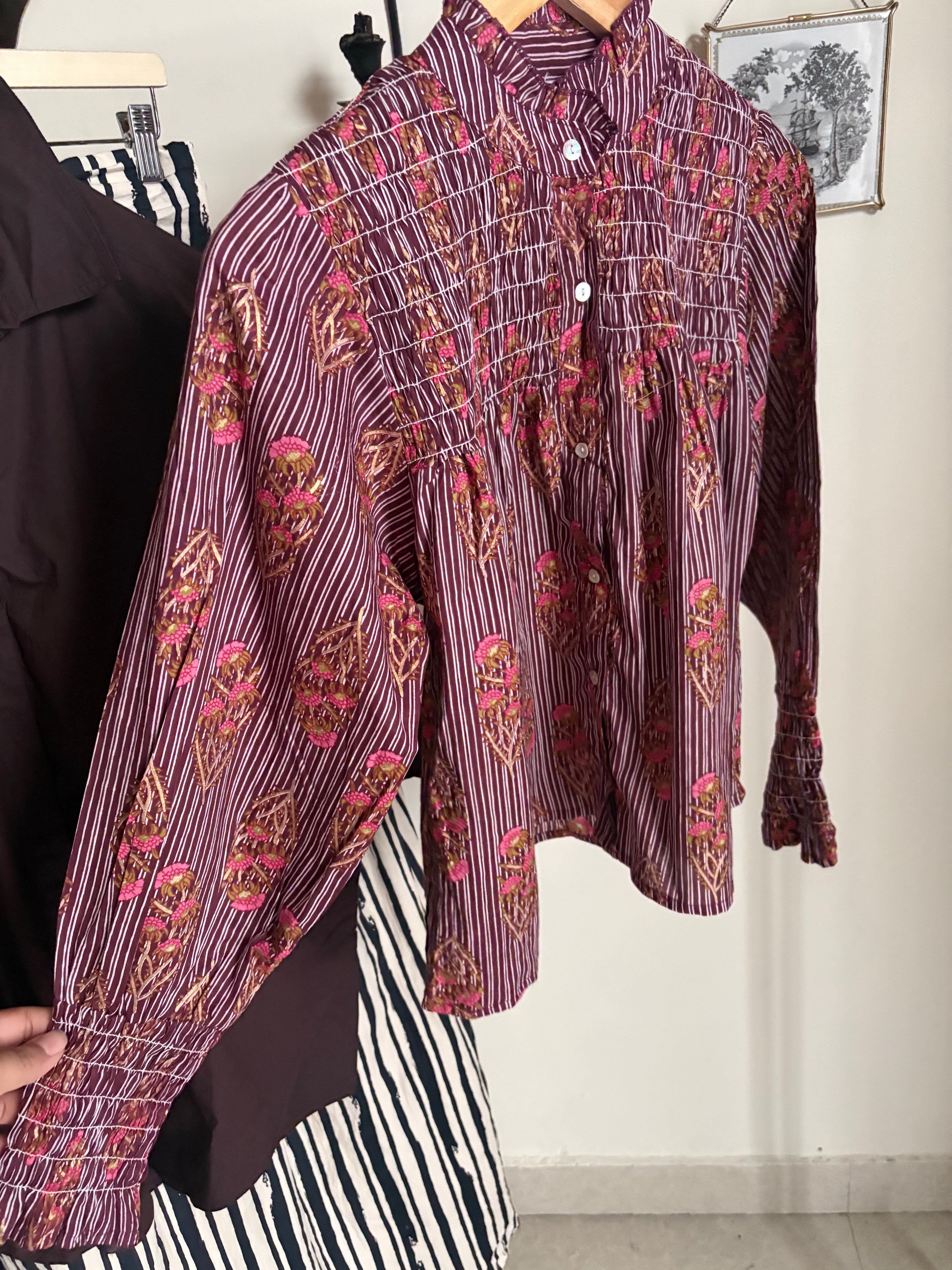 INDIA TOWN STRIPED TOP  XS/S