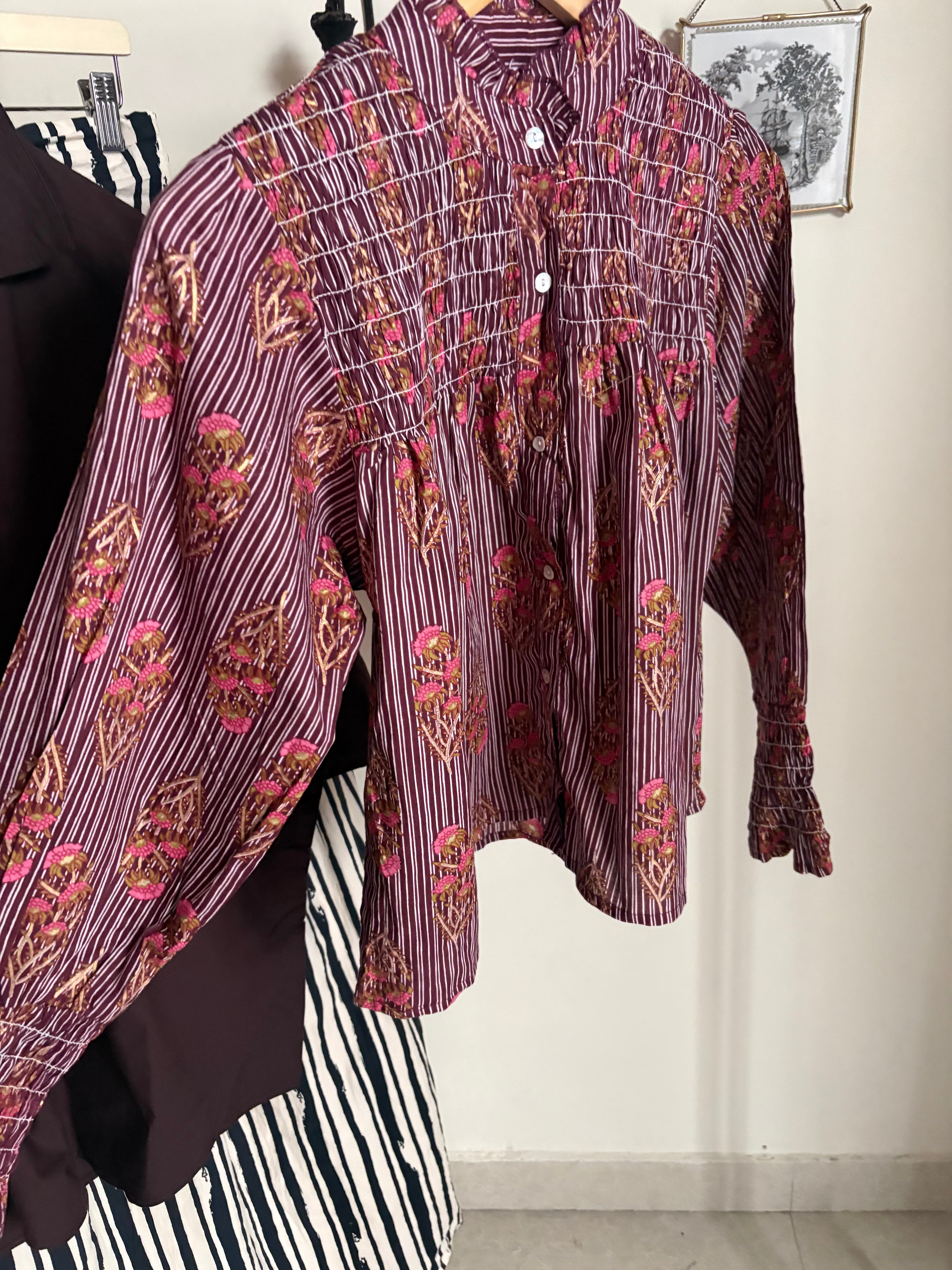 INDIA TOWN STRIPED TOP  XS/S